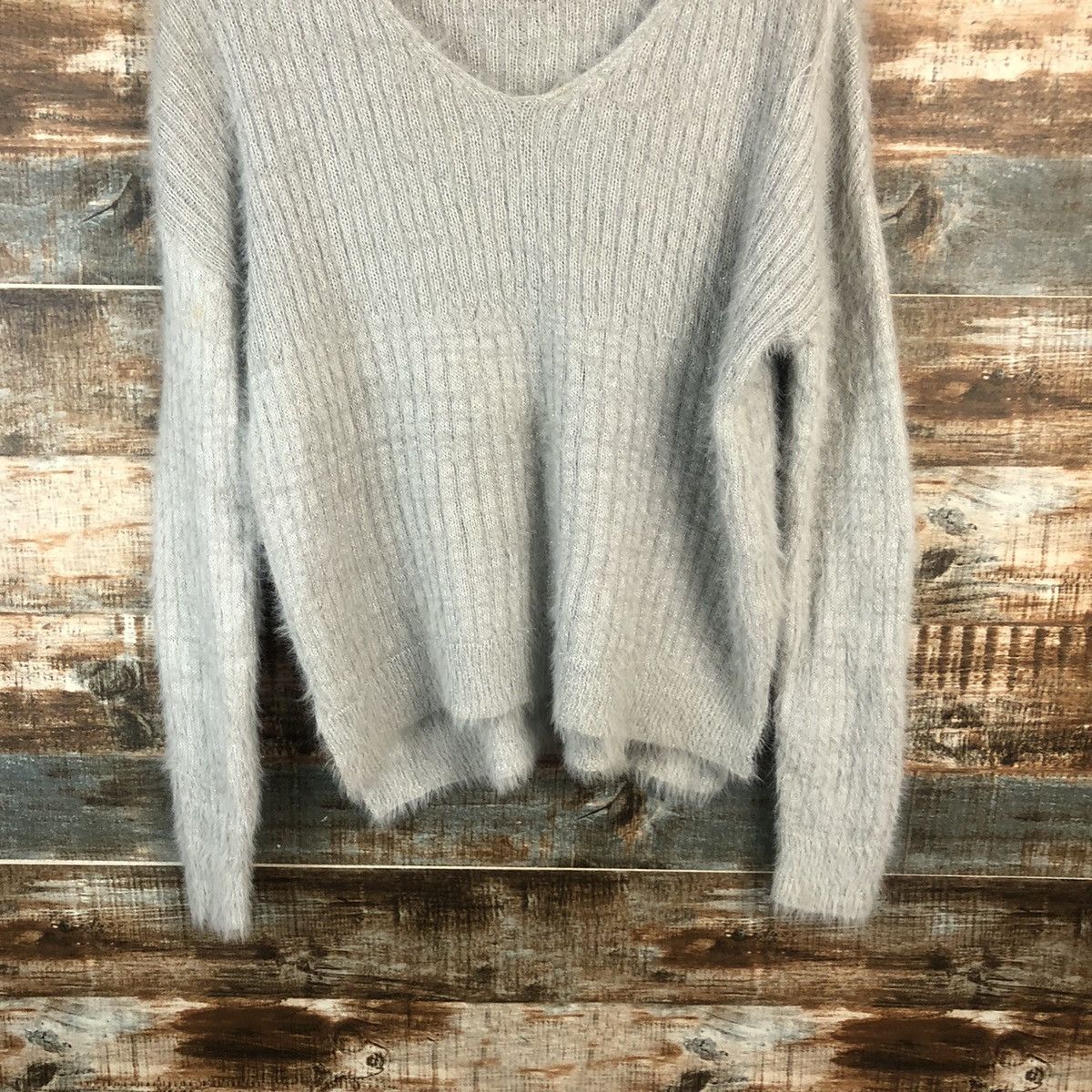 DL Ozoc Grey Mohair Knitwear #C369