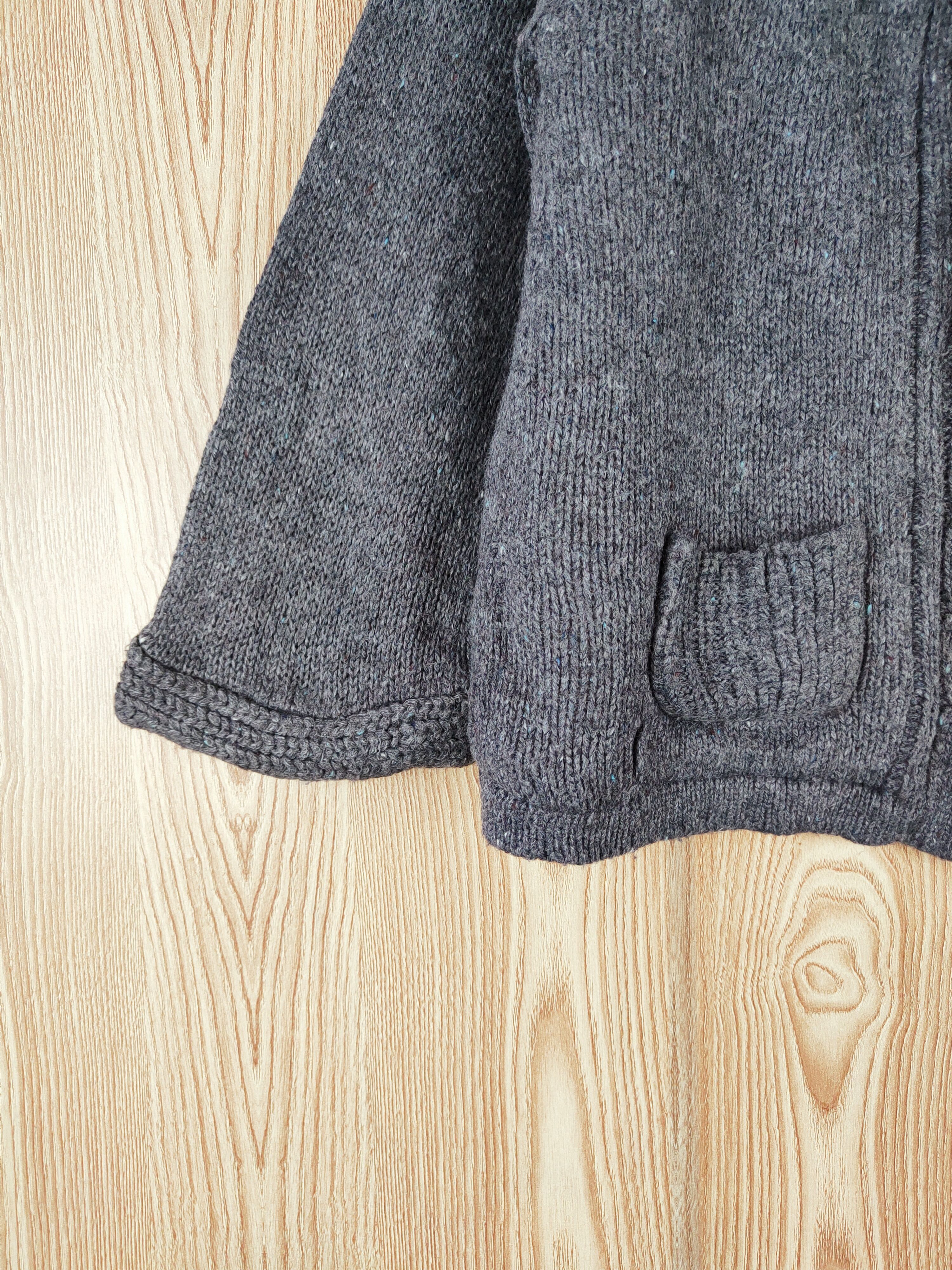 Japanese Brand × Vintage Maca Dark Gray Knitwear Cardigan #W366 Size S / US 4 / IT 40 - 4 Thumbnail