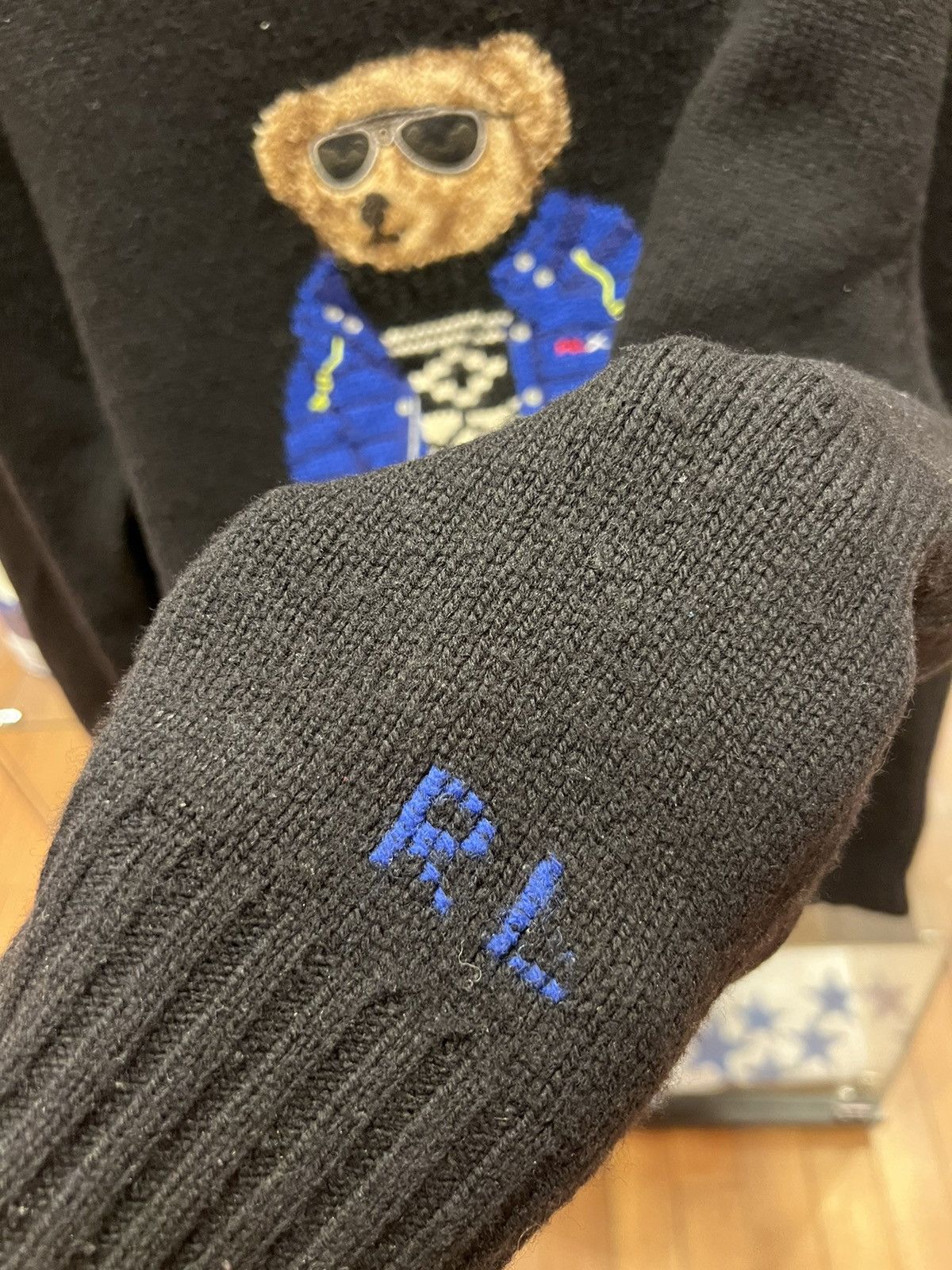 Polo Ralph Lauren Polo Ralph Lauren Polo Bear RLX Ski Black Knit Size US XL / EU 56 / 4 - 4 Thumbnail