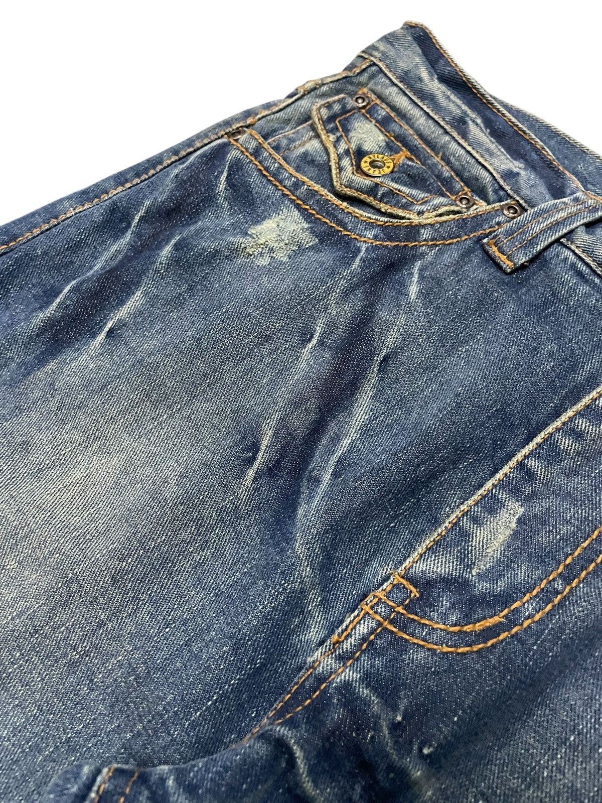 Hysteric Glamour × In The Attic Nylaus Japan Studded & Gems Claws Mark Spiral Flare Jeans Size US 32 / EU 48 - 9 Thumbnail