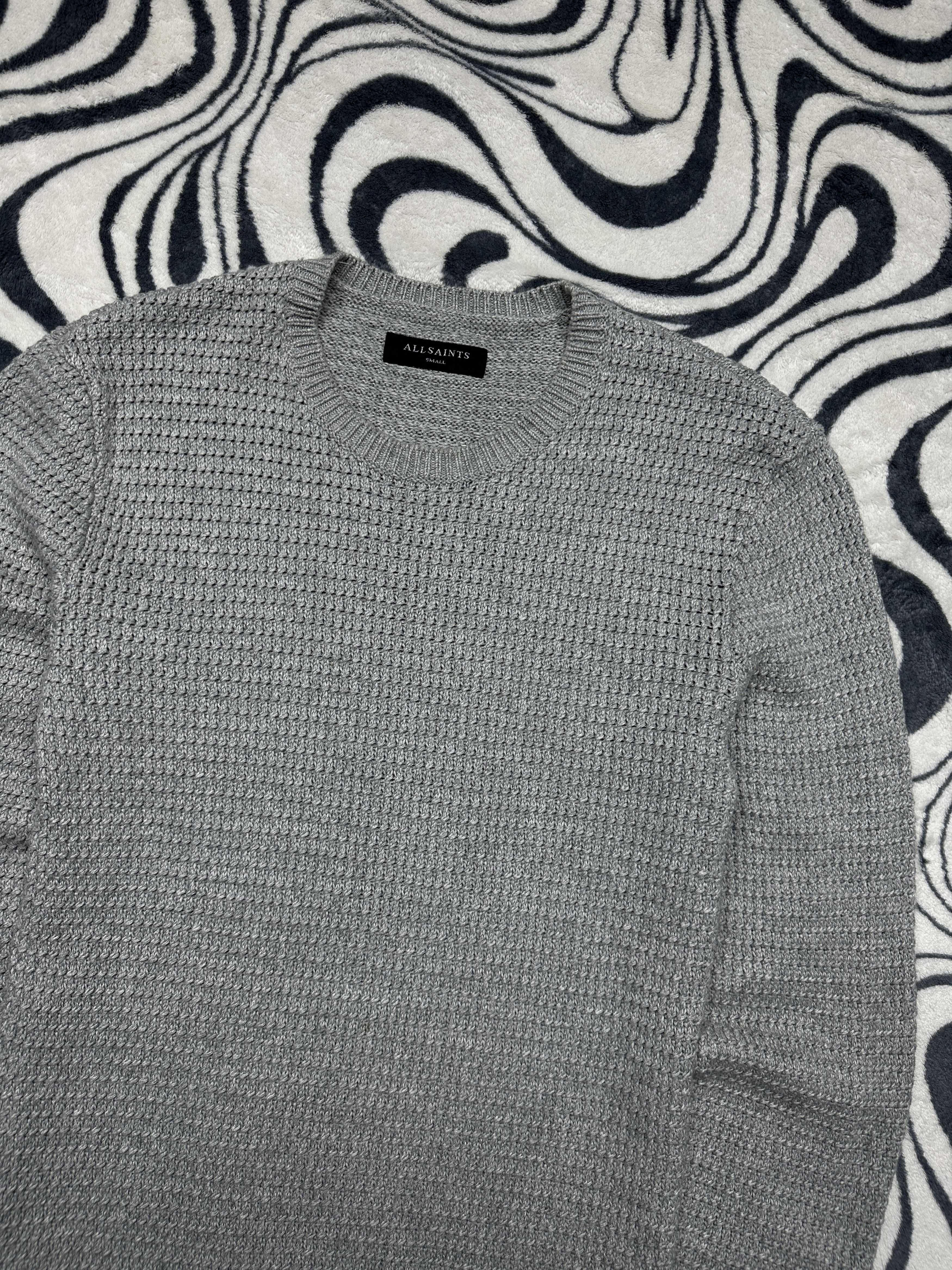 Allsaints Allsaints Mens Ettrick Crew Neck Knit Sweater Size US S / EU 44-46 / 1 - 2 Thumbnail