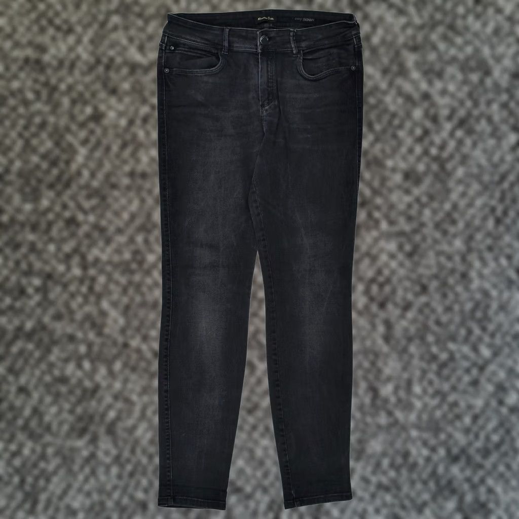 Massimo Dutti MASSIMO DUTTI Womens Skinny Jeans Mid Rise Black Cotton W28 L29 Size 28" / US 6 / IT 42 - 1 Thumbnail