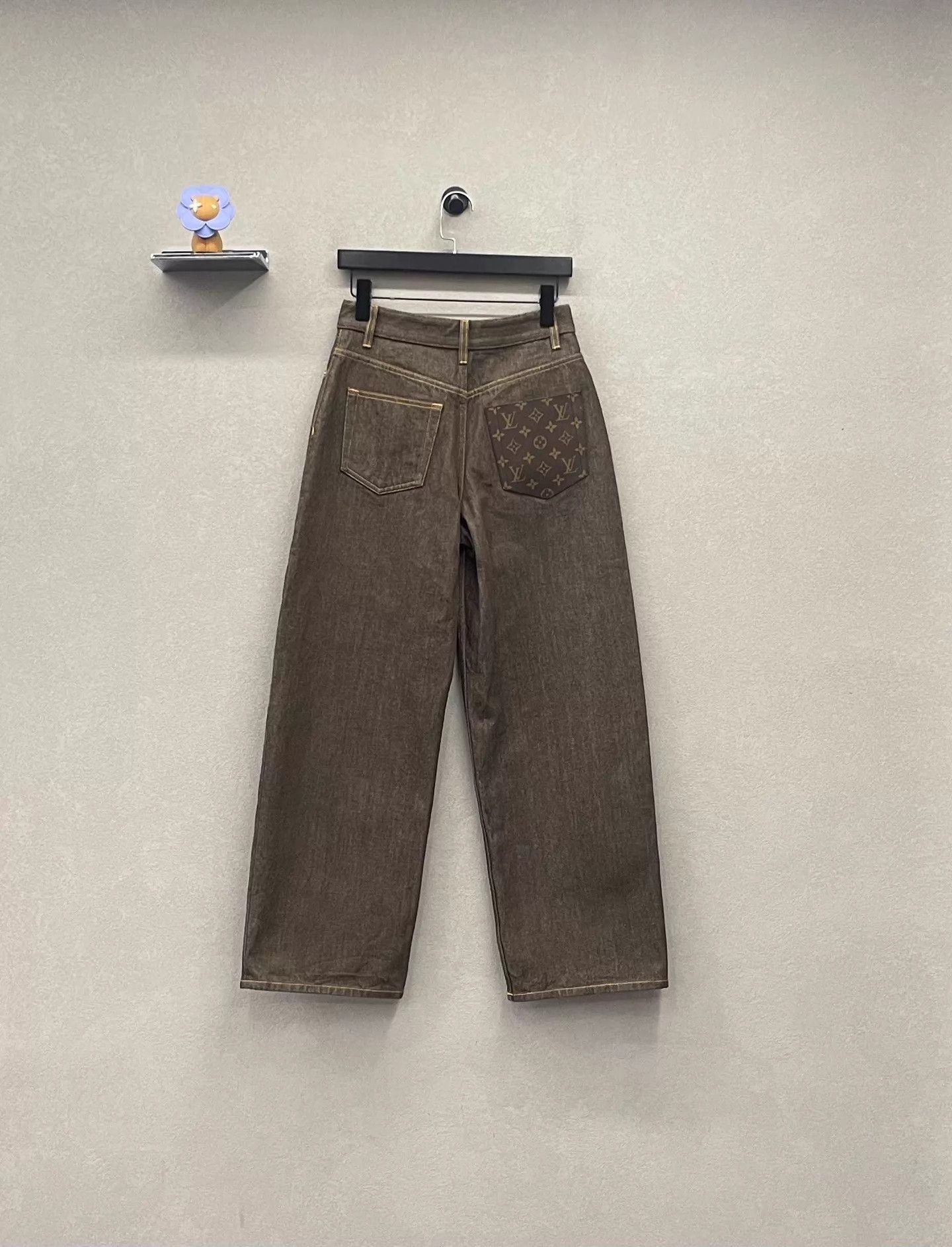 Louis Vuitton LV 26 New Brown Denim Naomi Osaka x 34 Jeans Size 25" / US 0 / IT 36 - 3 Thumbnail