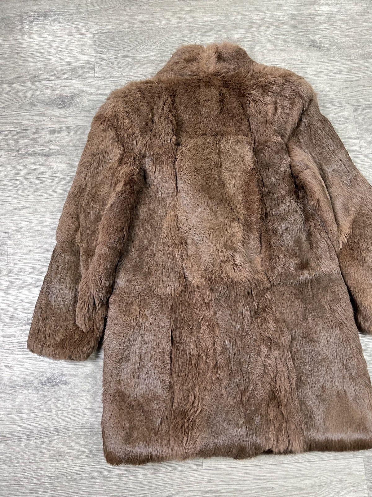 Other Vintage French Coney Fur coat Rabbit fur Brown Winter coat Size S / US 4 / IT 40 - 8 Thumbnail
