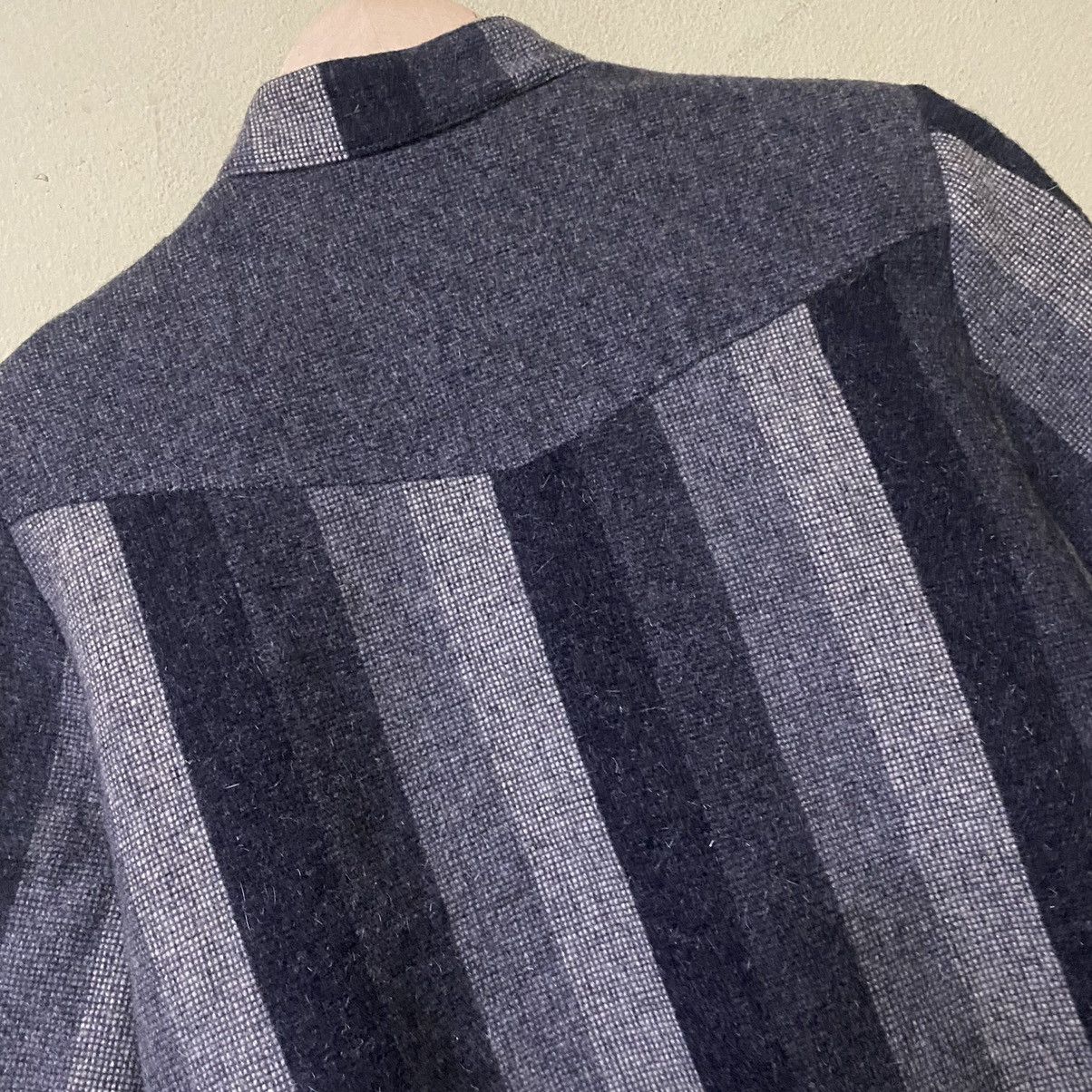Japanese Brand Luchel nef Tokyo wool zip up jacket striped design Size US L / EU 52-54 / 3 - 3 Thumbnail