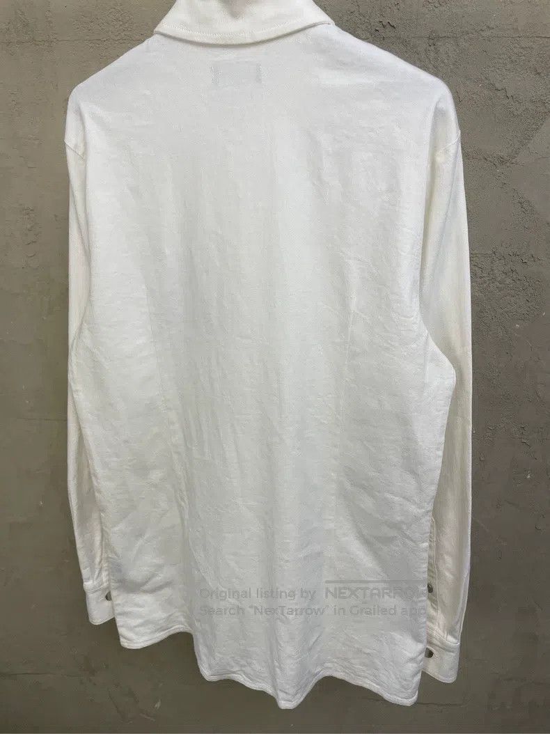 Raf Simons Raf Simons White leather logo portrait print long-sleeved Size US M / EU 48-50 / 2 - 4 Thumbnail