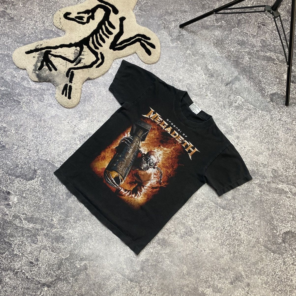 Band Tees Vintage Megadeth 90’s Arcenal of singl stitch the roxx tee Size US M / EU 48-50 / 2 - 1 Thumbnail