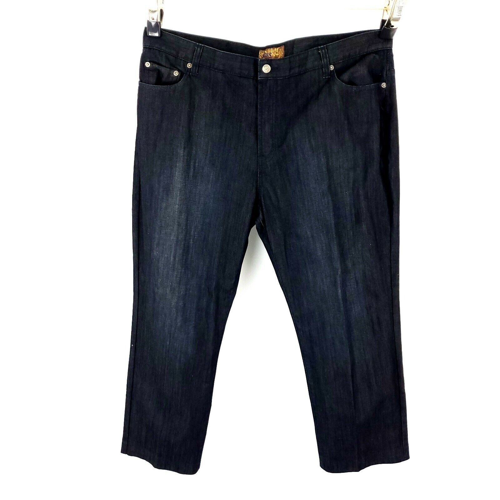 Pronto Uomo Pronto Uomo Blue Jeans Cotton Dark Indigo Gray 41/29 High Ri Size US 41 - 5 Thumbnail