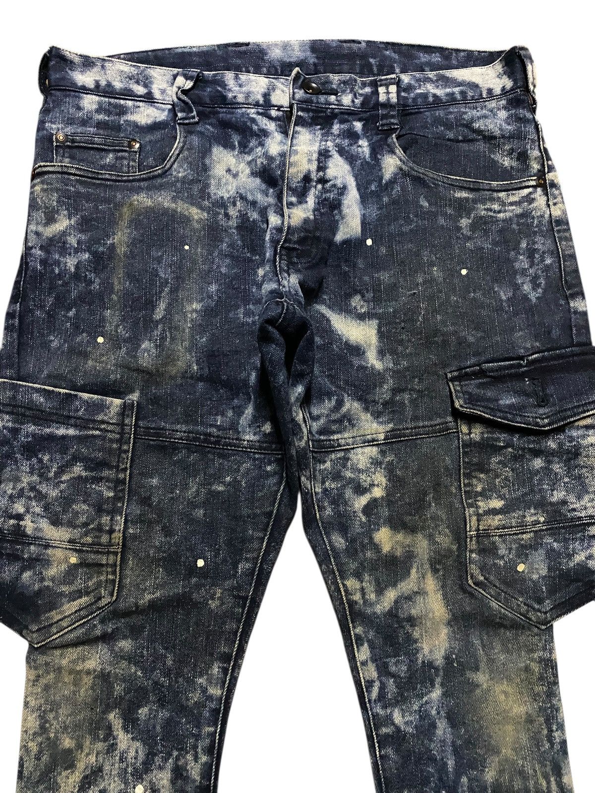 Japanese Brand Vintage Japanese Brand Jawin Paint Splatter Slim Jeans Size US 34 / EU 50 - 5 Thumbnail