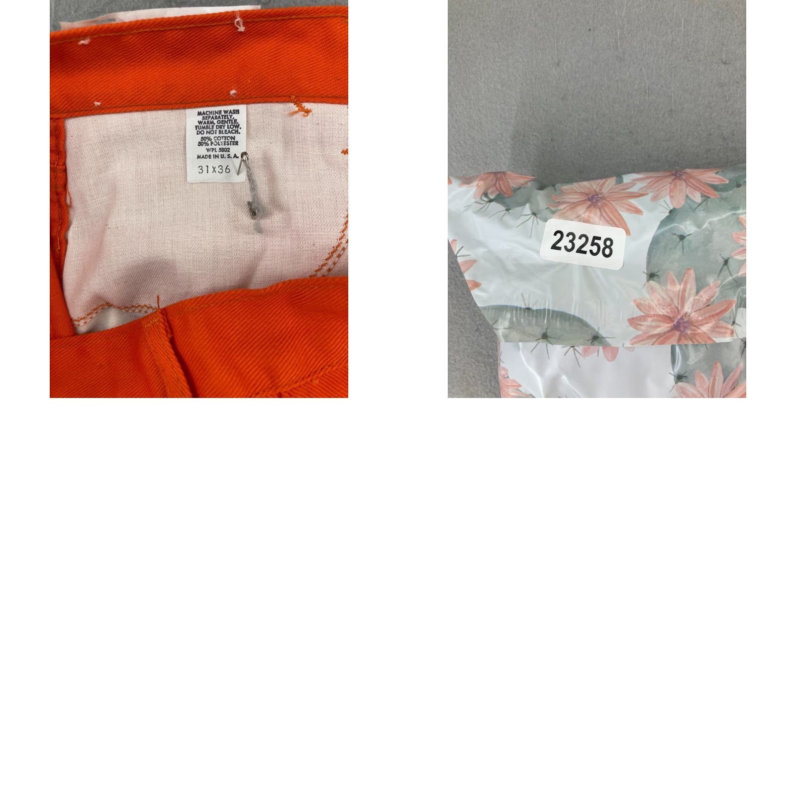 Vintage VINTAGE Liberty Work Pants Men 31x36 Cotton Denim Straight USA Made Orange Casual Size US 31 - 8 Thumbnail