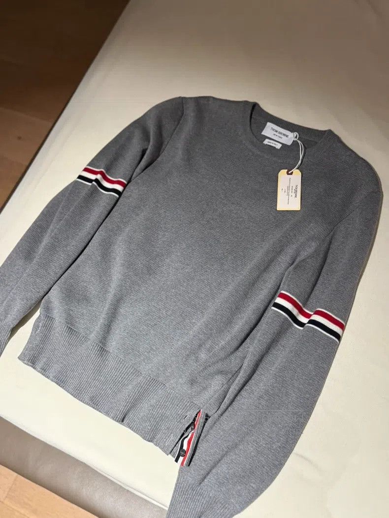 Thom Browne Thom Browne Round neck knit cardigan Size US S / EU 44-46 / 1 - 1 Thumbnail