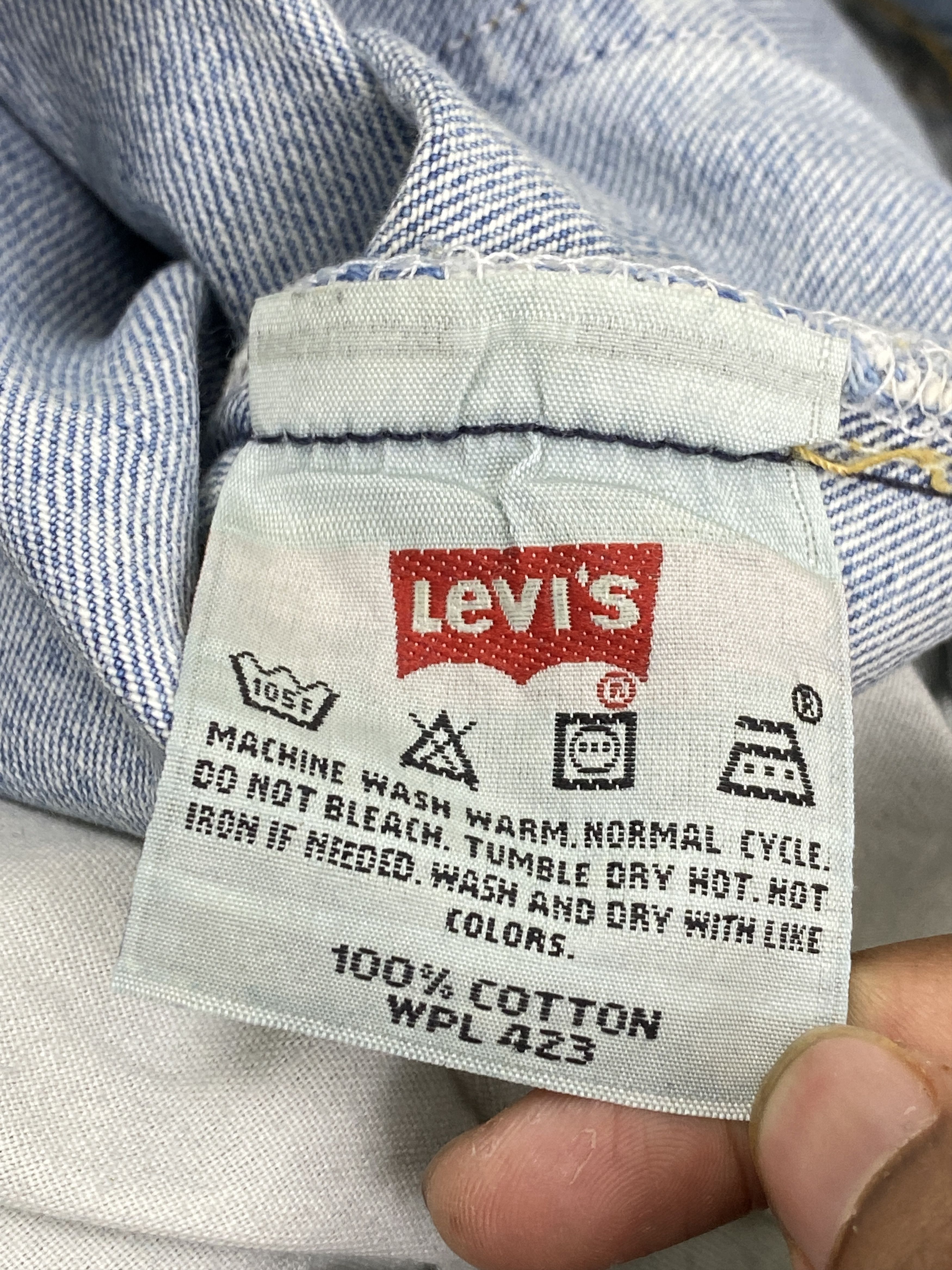 Levi's × Vintage Levis 501 Vintage 90s Faded Blue Jeans DP2814 Size US 34 / EU 50 - 8 Thumbnail