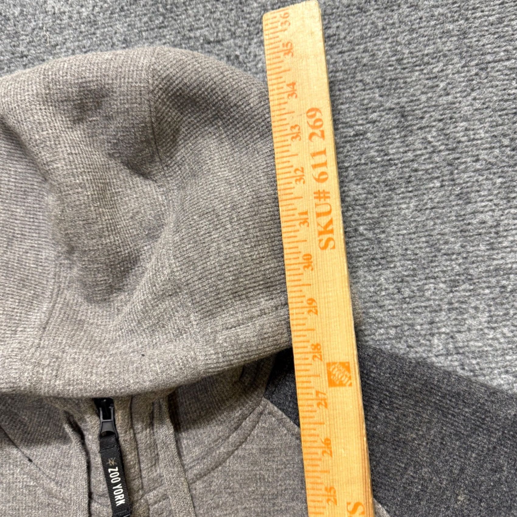 Zoo York VINTAGE Zoo York Jacket Windbreaker 100% Cotton XL Men Gray Distressed Y2K Stained Full Zip Sherpa Lined Skater Size US XL / EU 56 / 4 - 6 Thumbnail