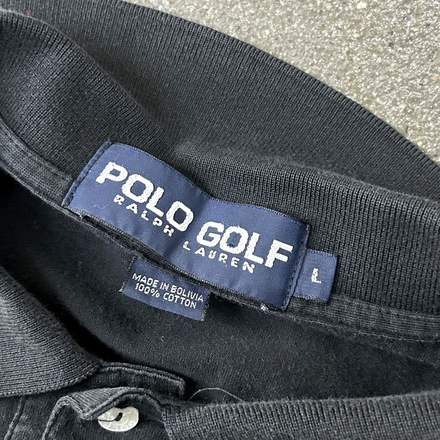 Polo Ralph Lauren Polo Ralph Lauren Polo Shirt Mens Large Black 100% Cotton Short Sleeve Golf Embroidered Crest Shirt Size US L / EU 52-54 / 3 - 3 Thumbnail