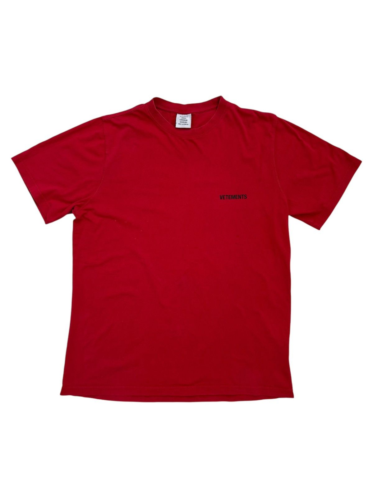 Vetements Logo Front Back T-Shirt Size US L / EU 52-54 / 3 - 1 Thumbnail