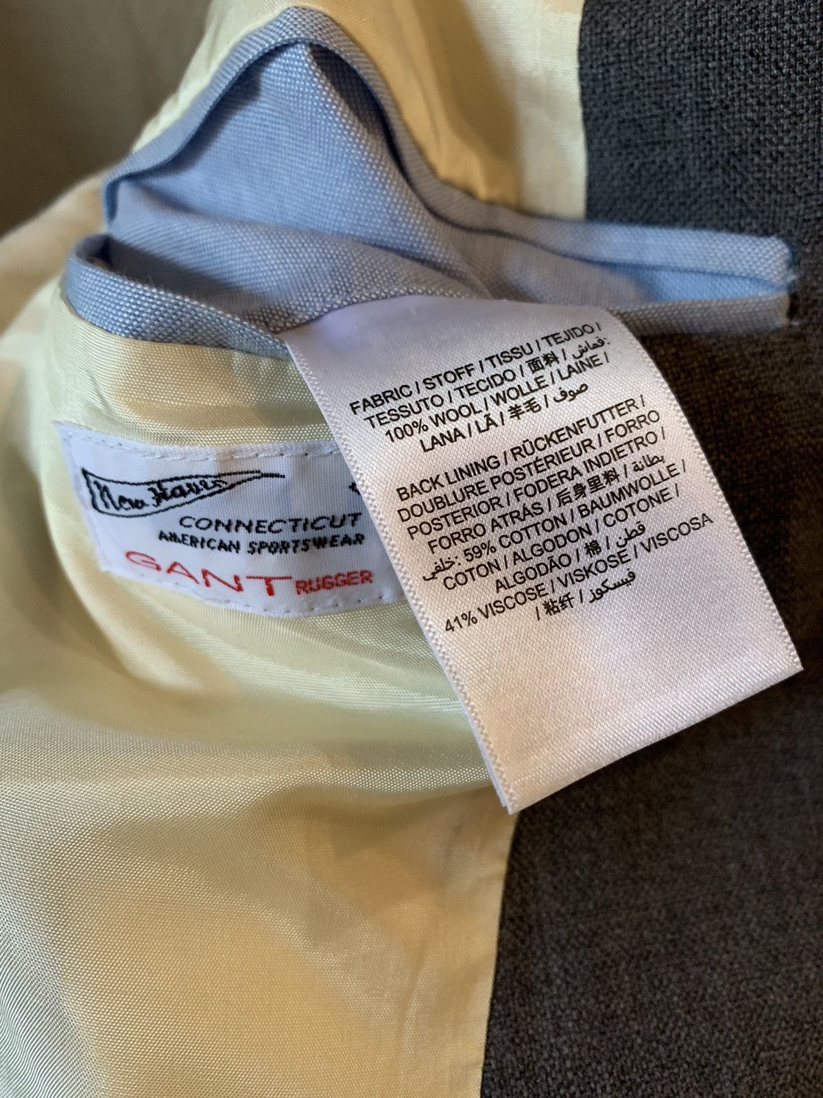 Gant Rugger Grey Hopsack Blazer - Gant Rugger Size 36S - 3 Thumbnail