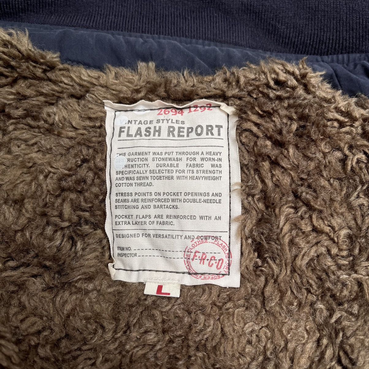 Japanese Brand Fux Faur Jacket Hooded Bomber "Flash Report" Size L / US 10 / IT 46 - 8 Thumbnail