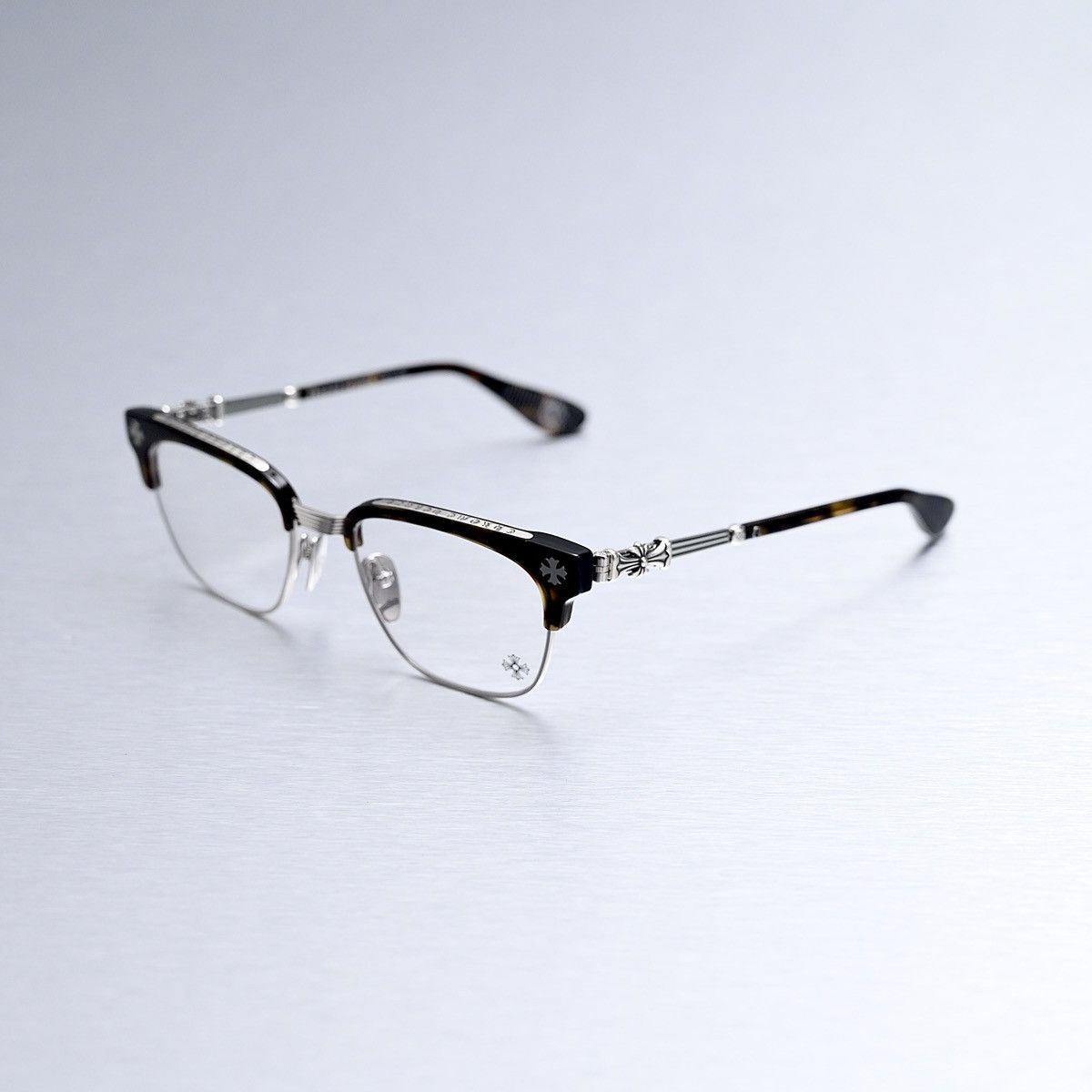 Chrome Hearts CHROME HEARTS BONENNOISSEUR II DTT SHINY SILVER GLASSES Size ONE SIZE - 1 Thumbnail