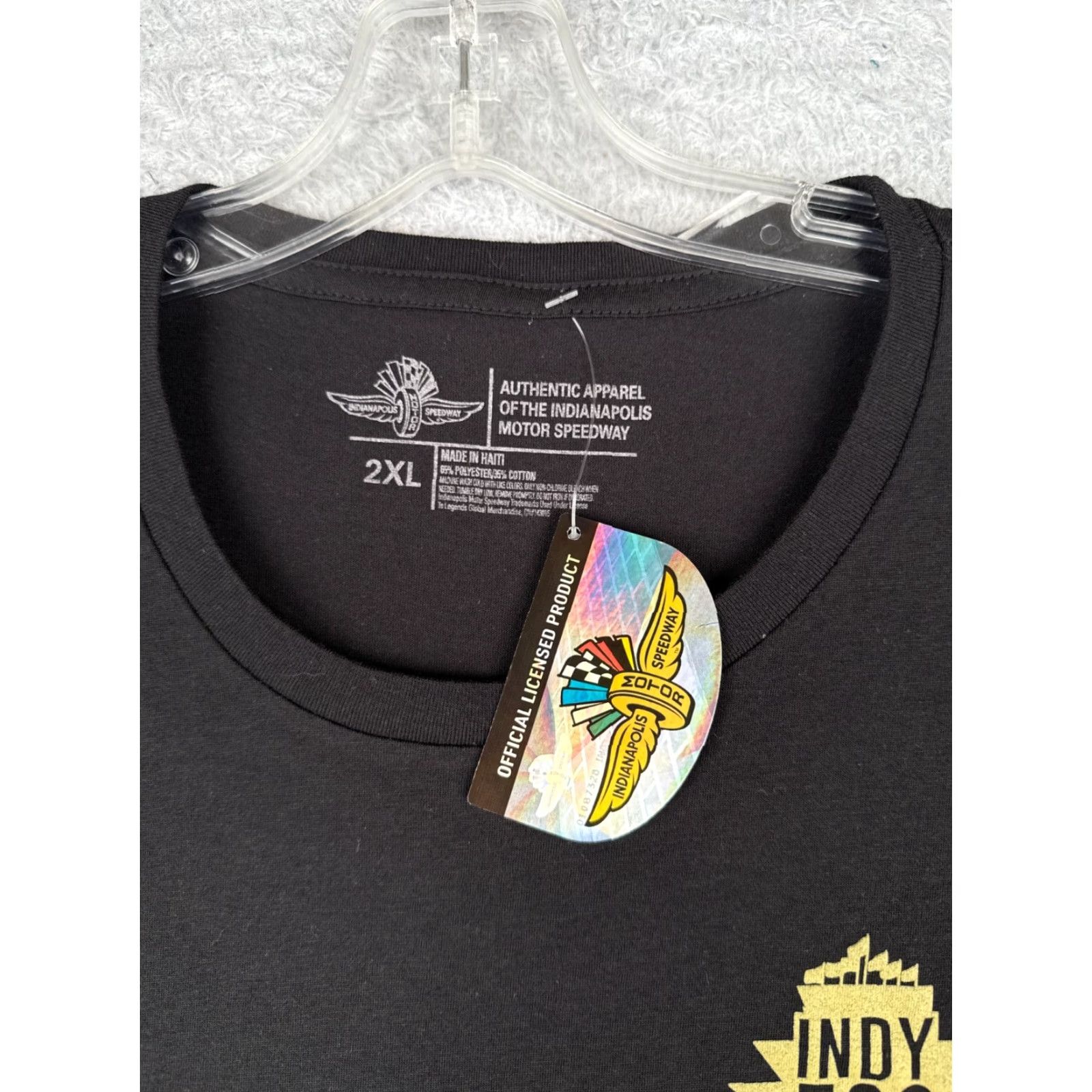 Vintage Indycar Authentics Shirt Womens 2XL Black Indycar Shirt Cropped T-Shirt Casual Short Sleeve Crew Neck Size XXL / US 16-18 / IT 52-54 - 7 Thumbnail