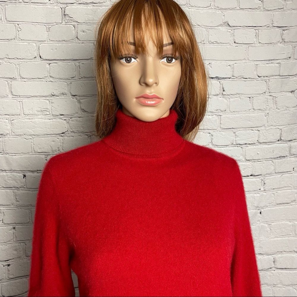 Other Charter Club Cashmere Red Turtleneck Sweater Size M Size M / US 6-8 / IT 42-44 - 2 Thumbnail
