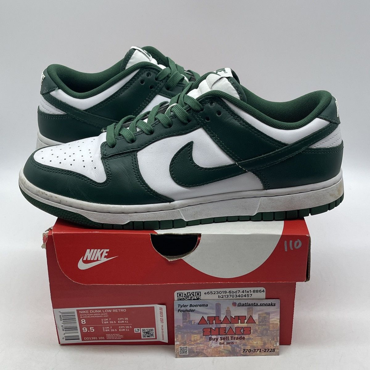 Nike Dunk low Michigan state Size US 8 / EU 41 - 1 Thumbnail