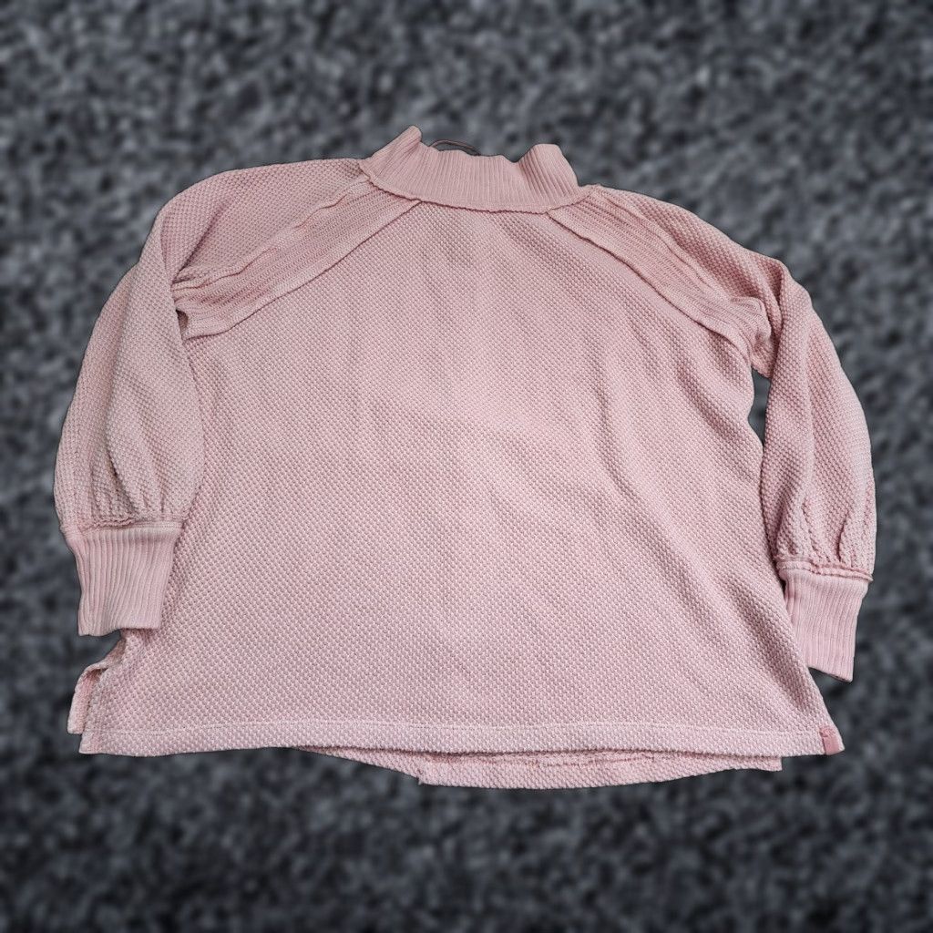 Free People Free People We The Free XS Women Sweater Mock Neck Oversized Faded Coral Pink Womens Size XS / US 0-2 / IT 36-38 - 1 Thumbnail