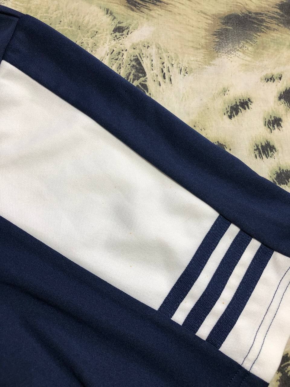 Adidas Rare Vintage Adidas Estadia Jersey V Neck Shirt Blue Size US XL / EU 56 / 4 - 7 Thumbnail