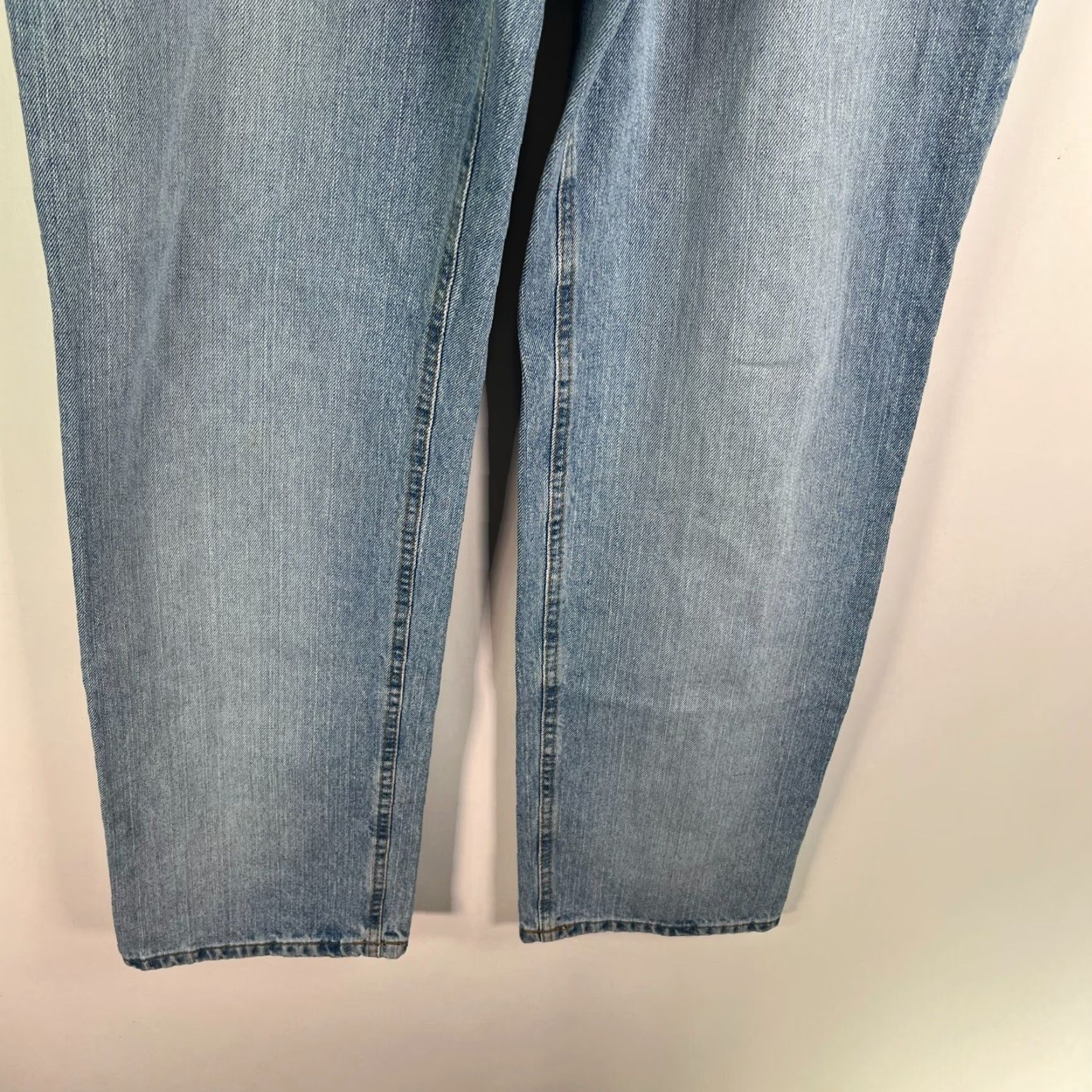 Ralph Lauren VINTAGE Ralph Lauren Jeans Women 12X31 Straight Leg 36X32 Denim Blue 100% Cotton 5-Pocket Zip Button 90s Cowboy Hipster Womens Size 34" / US 12 / IT 48 - 4 Thumbnail