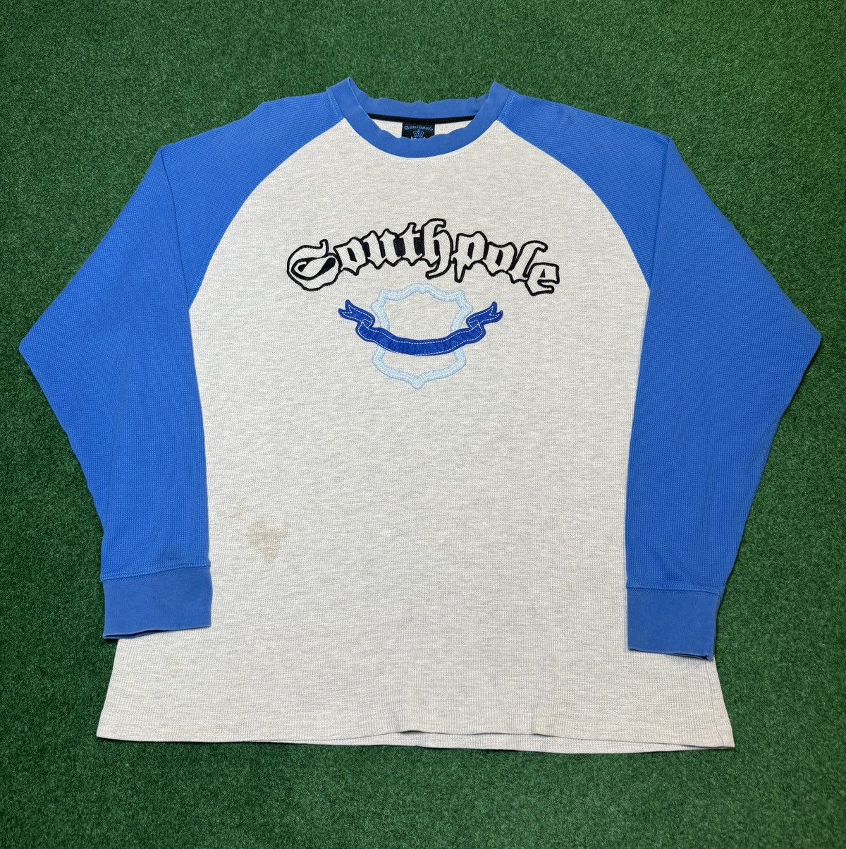 Southpole × Vintage Vtg 90s Y2K Southpole Thermal Waffle Knit Long Sleeve Shirt Size US XL / EU 56 / 4 - 1 Thumbnail