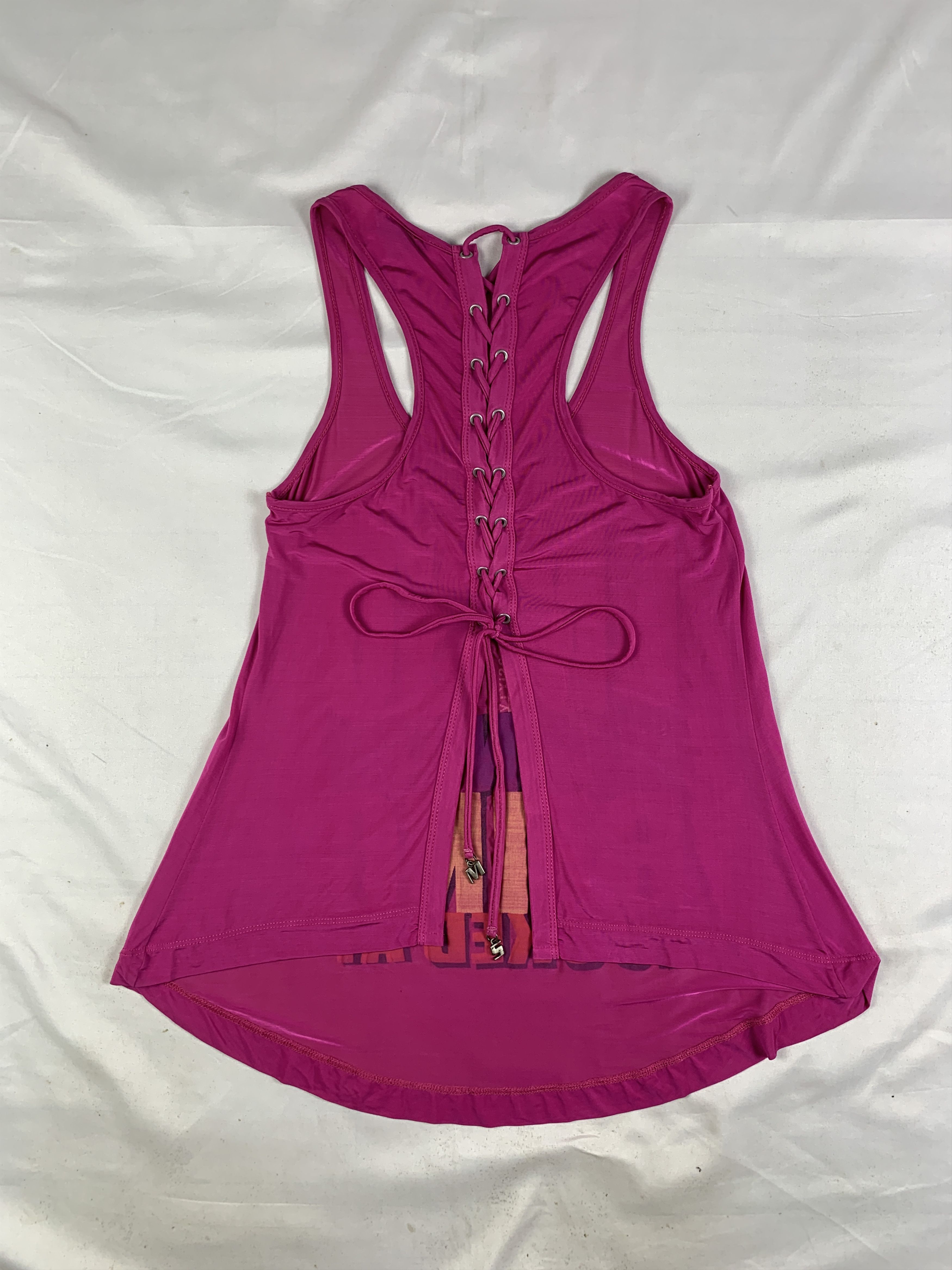 Miss Sixty Miss Sixty Pink Lace Printed Top (S) Size S / US 4 / IT 40 - 4 Thumbnail