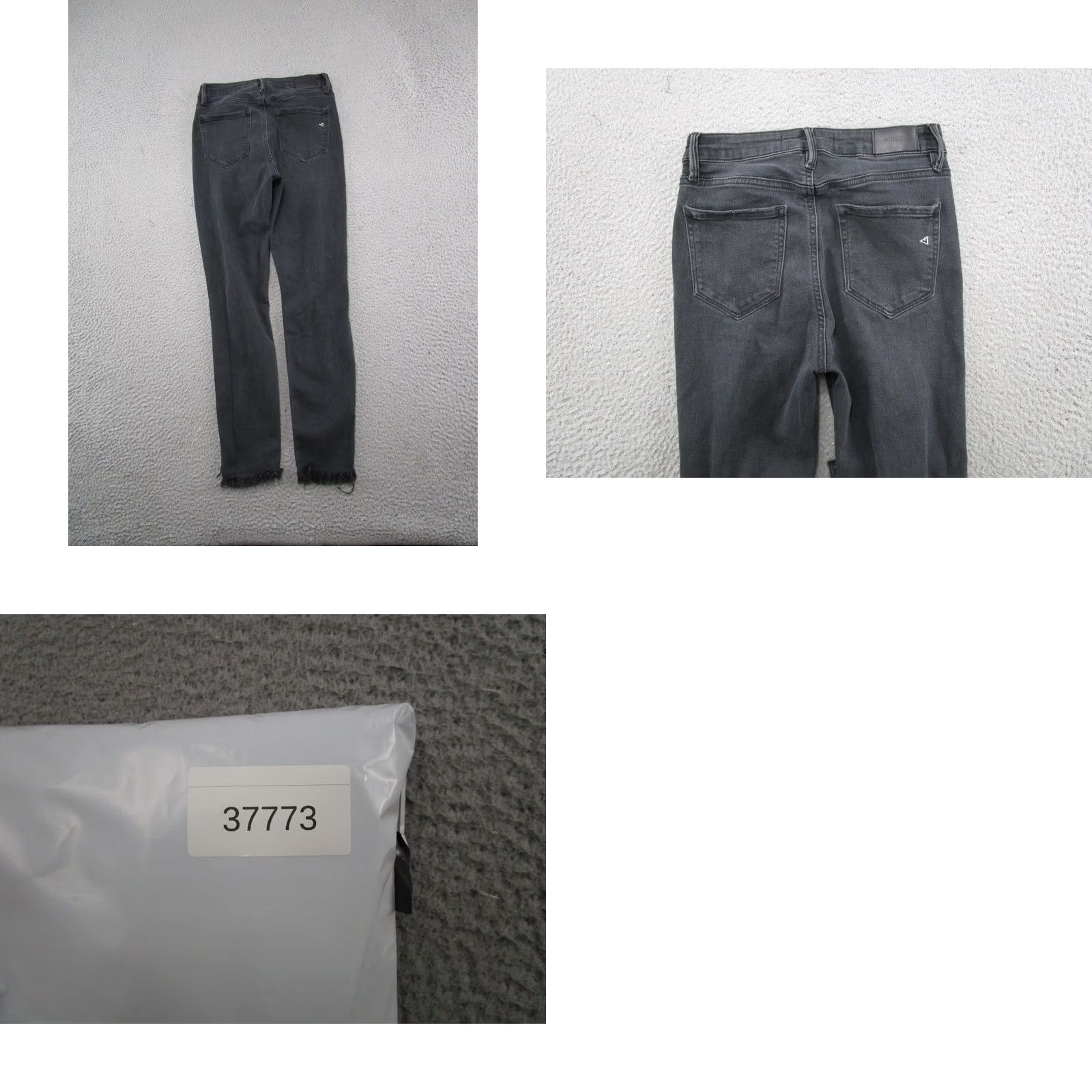 Vintage Hidden Jeans Skinny Distressed Black Stretch Denim Raw Hem Womens Size 27 Size 27" / US 4 / IT 40 - 9 Thumbnail