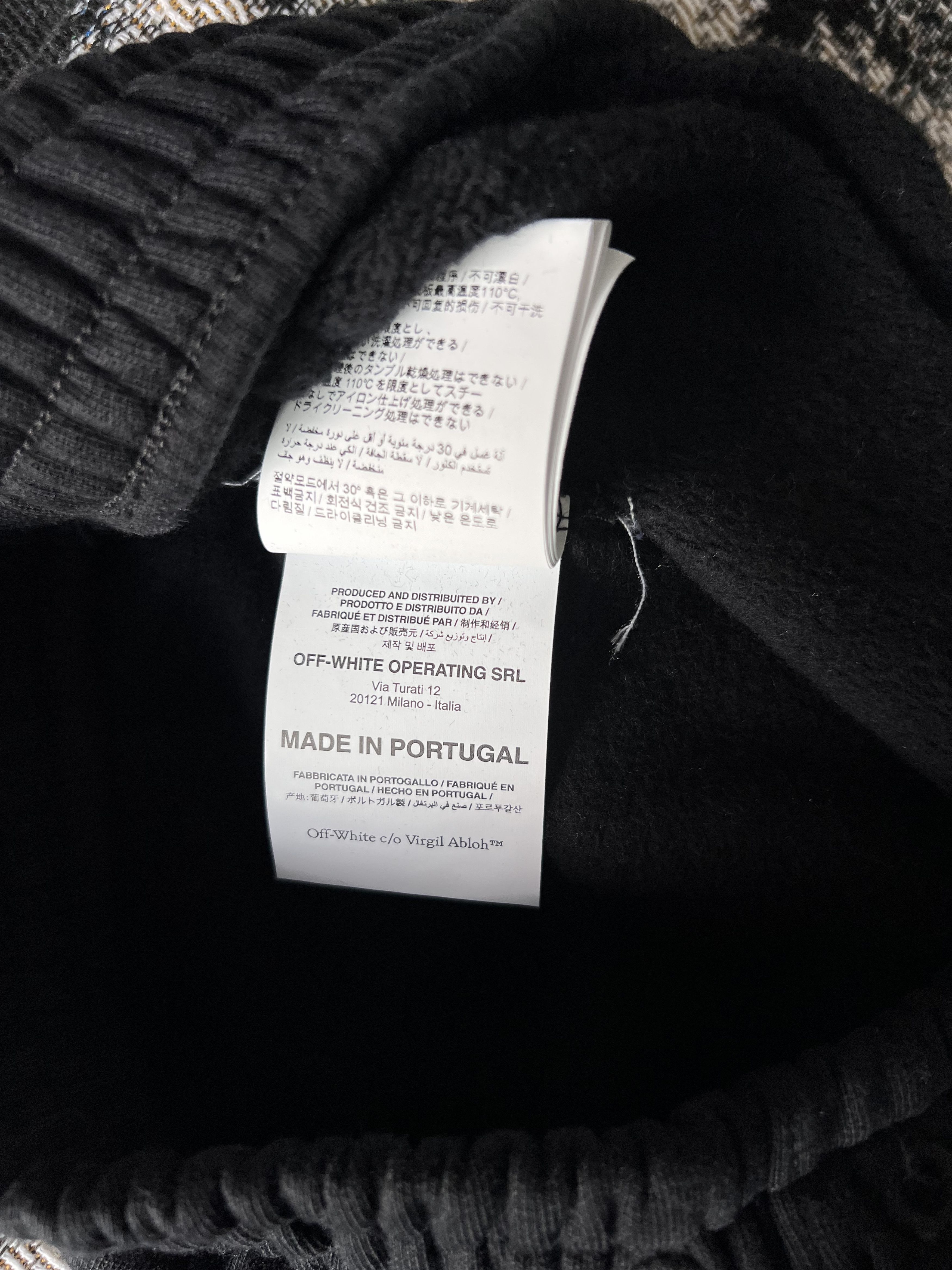 Off-White Off White Blue 90s Liquid Double Sweatpants in Black Size US 32 / EU 48 - 13 Thumbnail