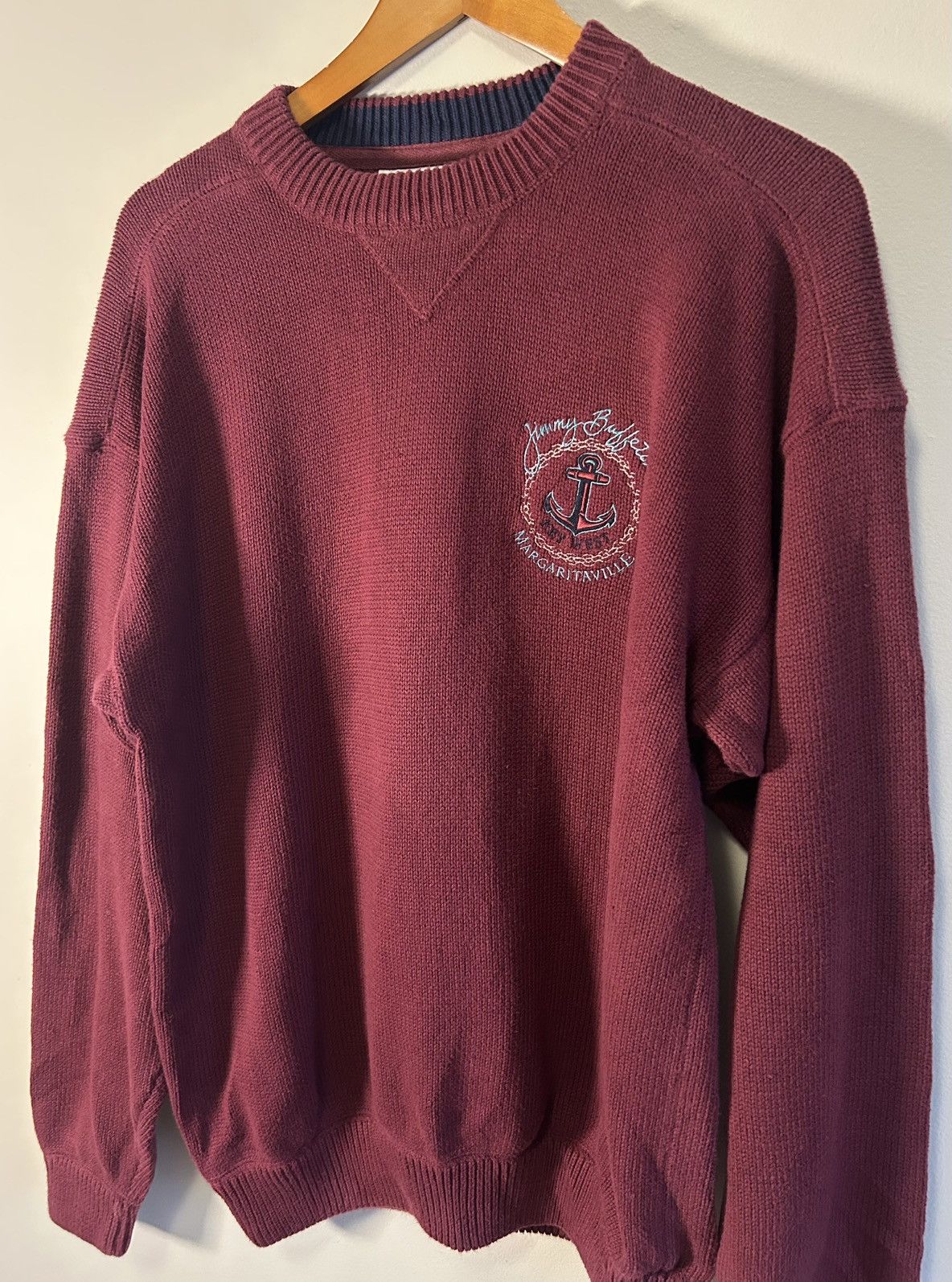 Gear for Sports VTG Jimmy Buffett’s Margaritaville Men's Sweater Burgundy Size US L / EU 52-54 / 3 - 3 Thumbnail