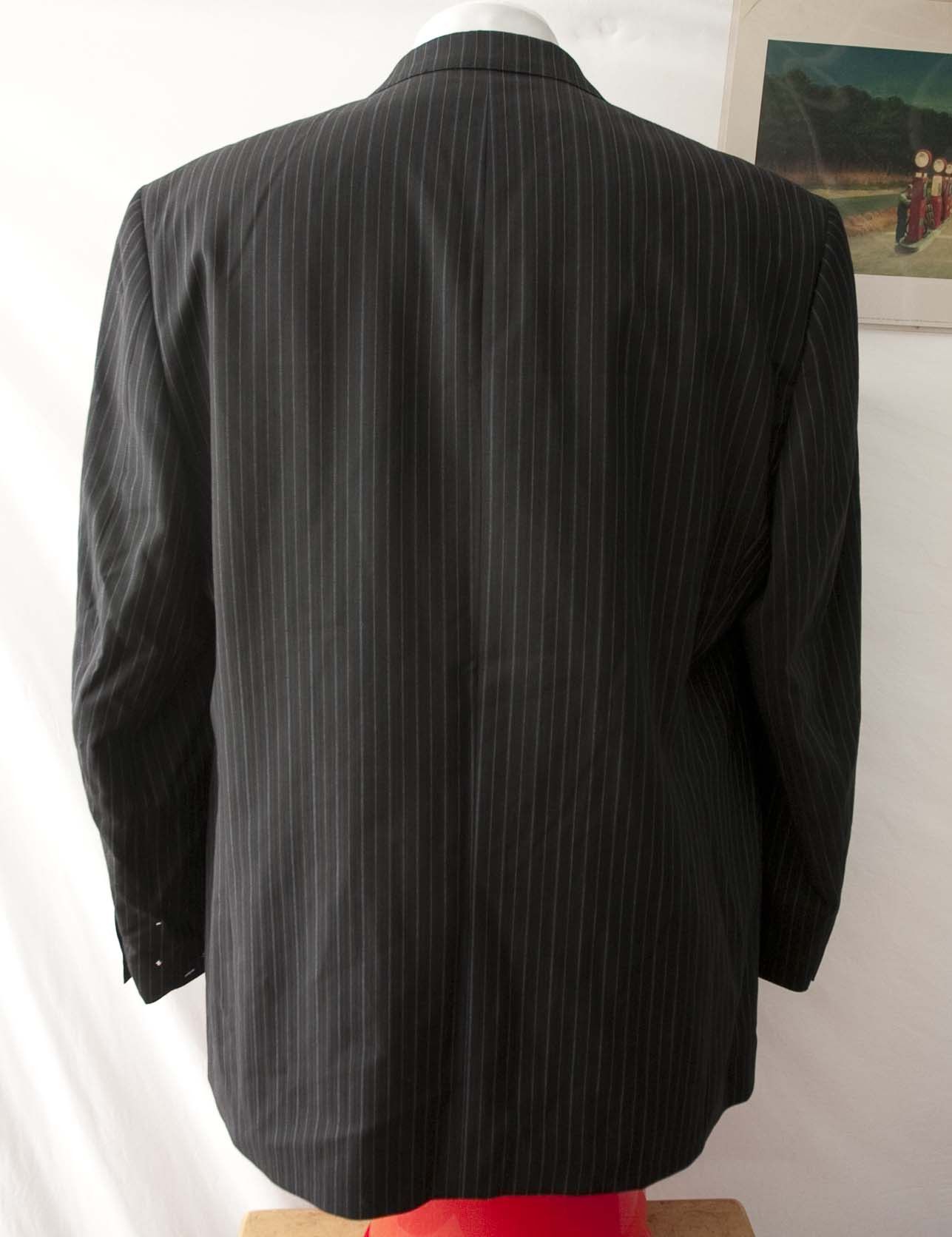Sean John New Sean John Jacket Wool Size 44R Dark Gray Stripe Size 44R - 9 Thumbnail