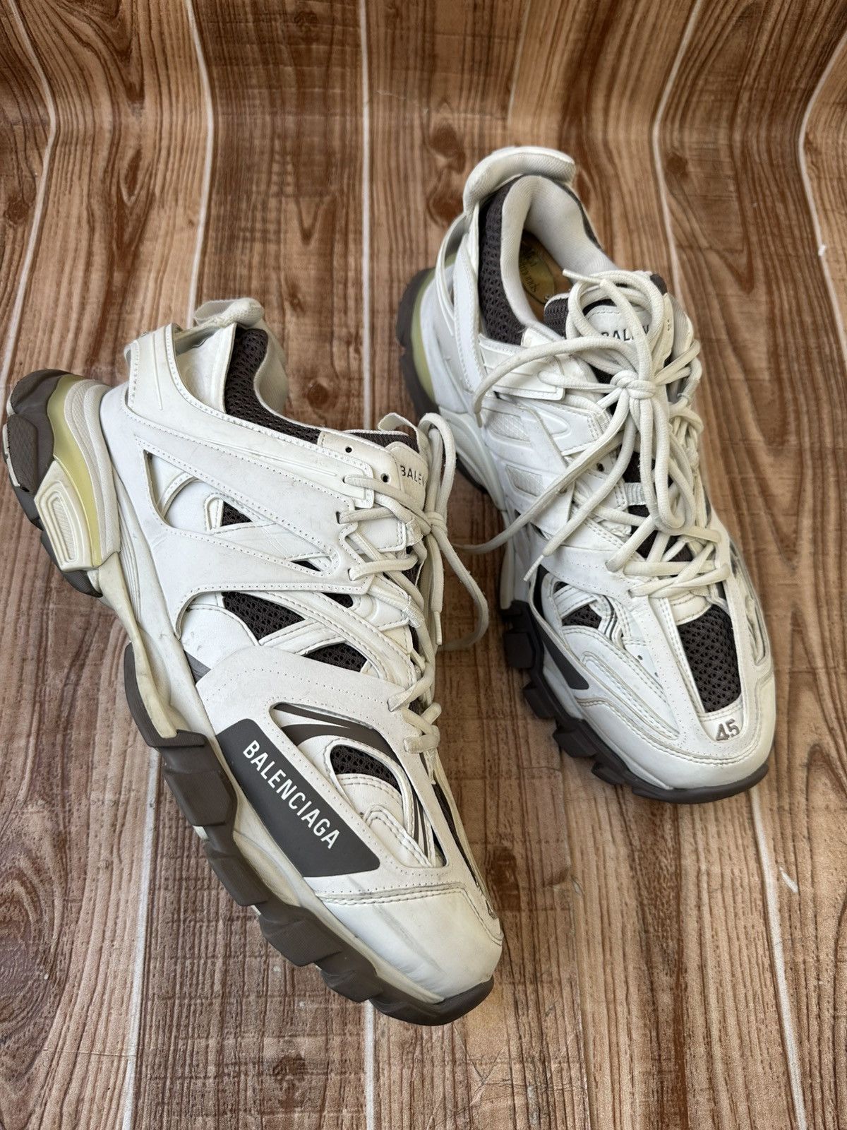 Balenciaga Balenciaga Track Sneakers Medium Gray Size US 12 / EU 45 - 1 Thumbnail