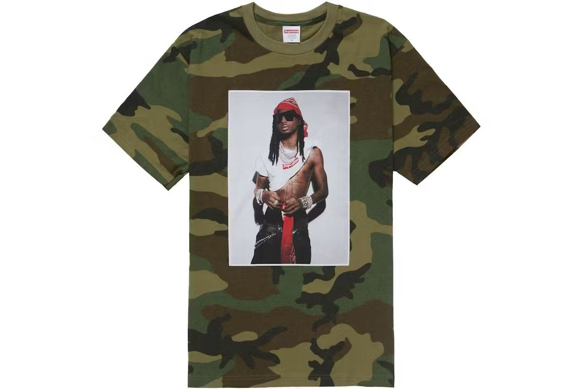 Supreme Supreme Playboi Carti Tee Woodland Camo Size XL Size US XL / EU 56 / 4 - 2 Thumbnail