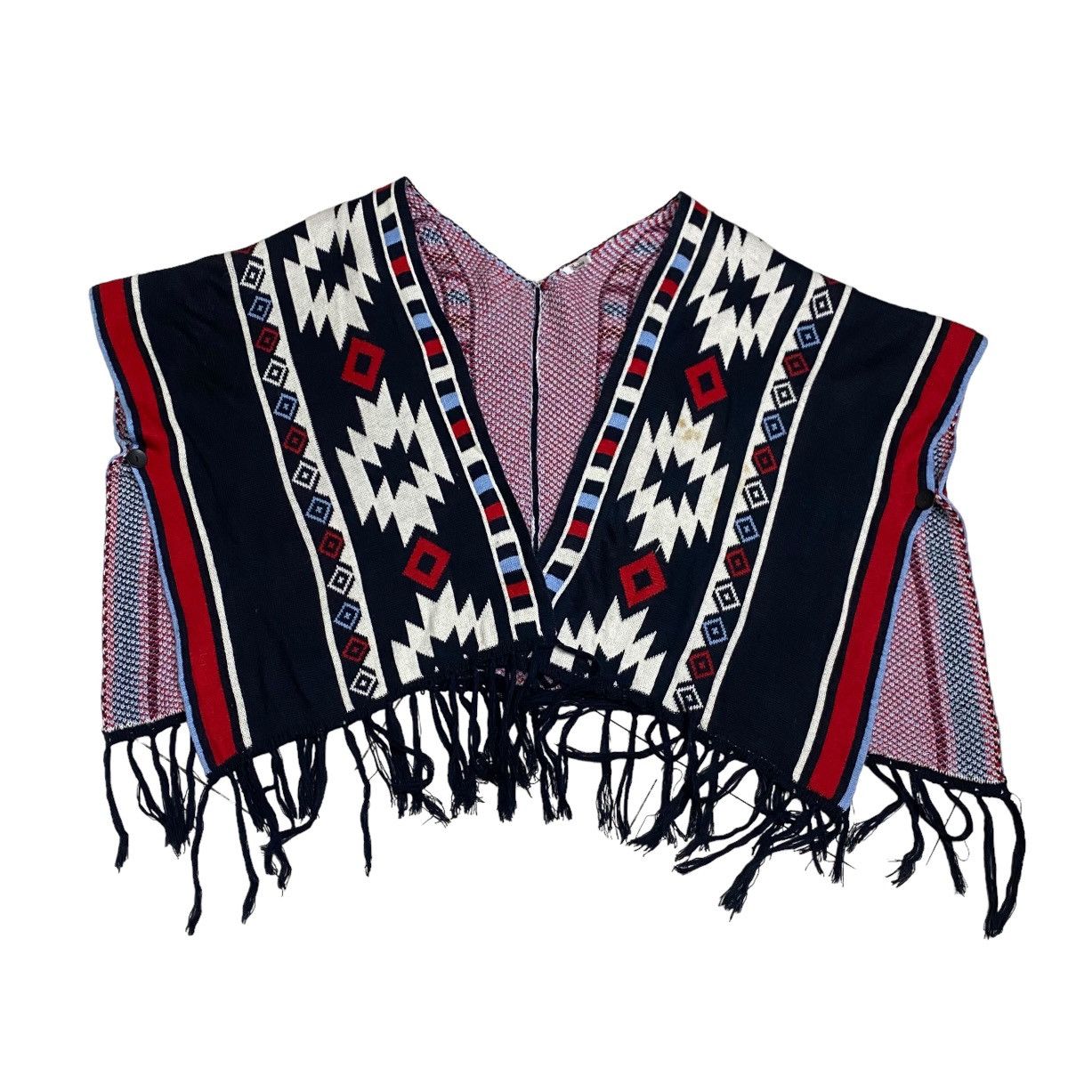 Japanese Brand Sureve Arclic native navajo poncho Size ONE SIZE - 6 Thumbnail