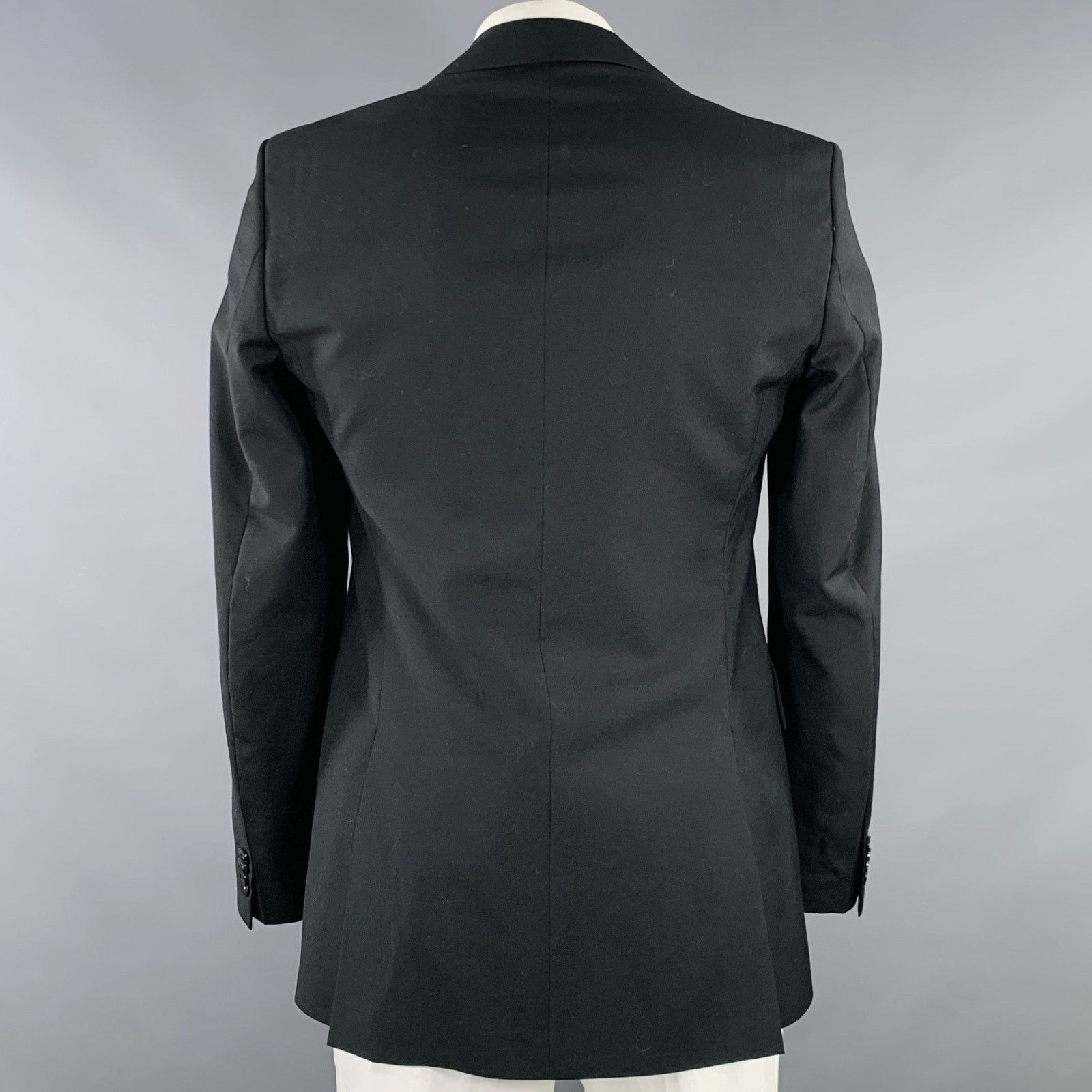 J.Lindeberg J.LINDEBERG Size 42 Black Wool Notch Lapel Sport Coat Size 42R - 3 Thumbnail