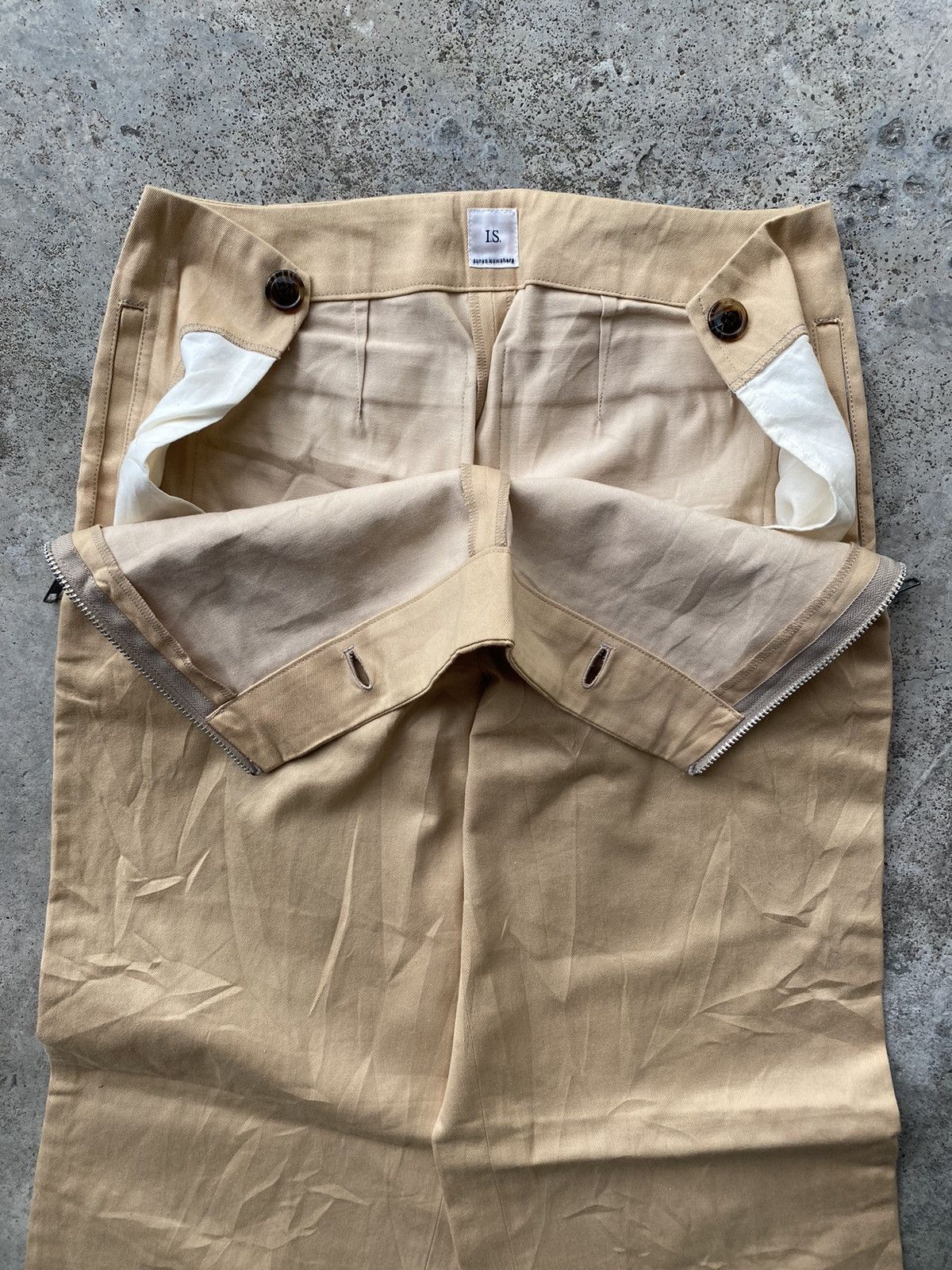Issey Miyake × Japanese Brand Sick Design🔥Wide Pants 2 Side Zipper Size US 29 - 10 Thumbnail