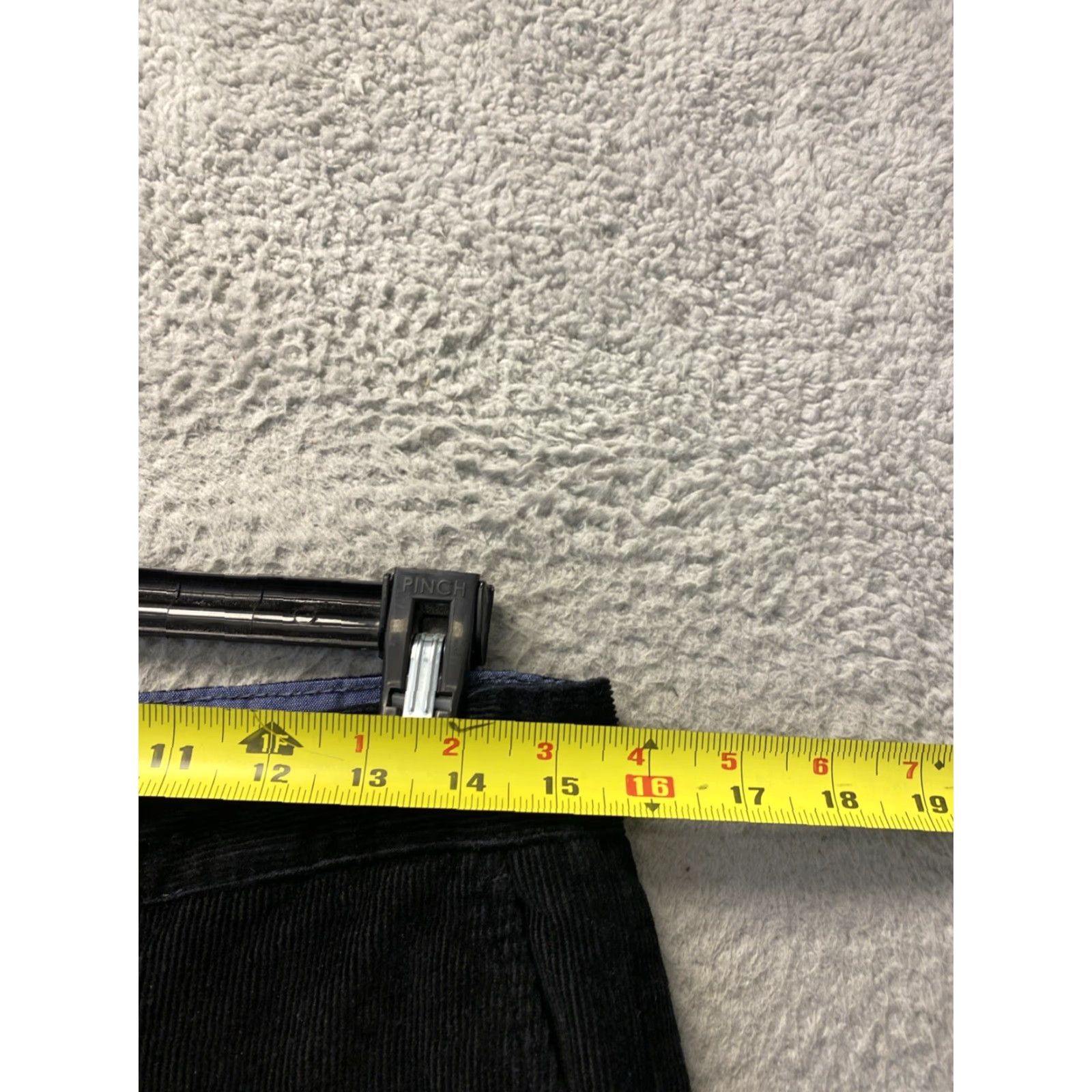 Vintage JACHS New York Pants Mens 32 Inseam 32 Black Corduroy Stretch Straight Cotton Blend Regular Size US 32 / EU 48 - 3 Thumbnail