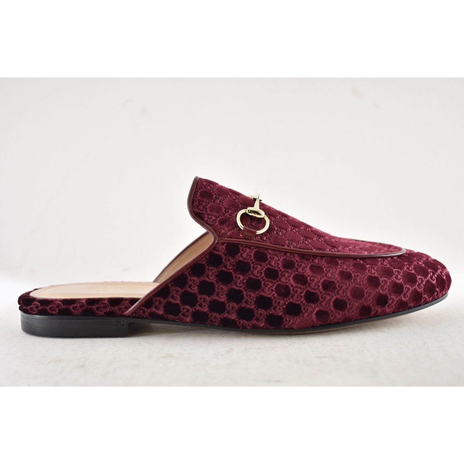 Gucci Gucci Princetown Velvet GG Bordeaux Red Slide Loafer 38.5 Size US 8.5 / IT 38.5 - 2 Thumbnail