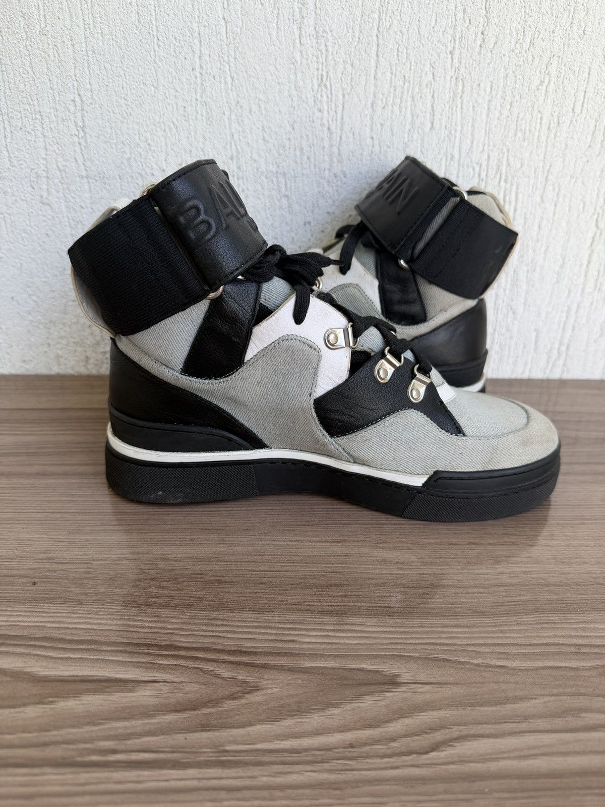 Balmain Denim Balmain log Sneaker Size US 6.5 / EU 39-40 - 15 Thumbnail