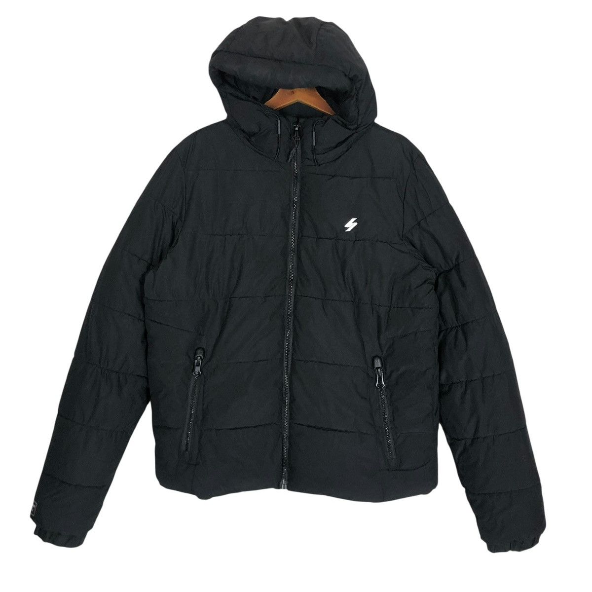 Superdry Vintage Superdry Hooded Puffer Down Jacket - Japanese Brand Size US M / EU 48-50 / 2 - 1 Thumbnail