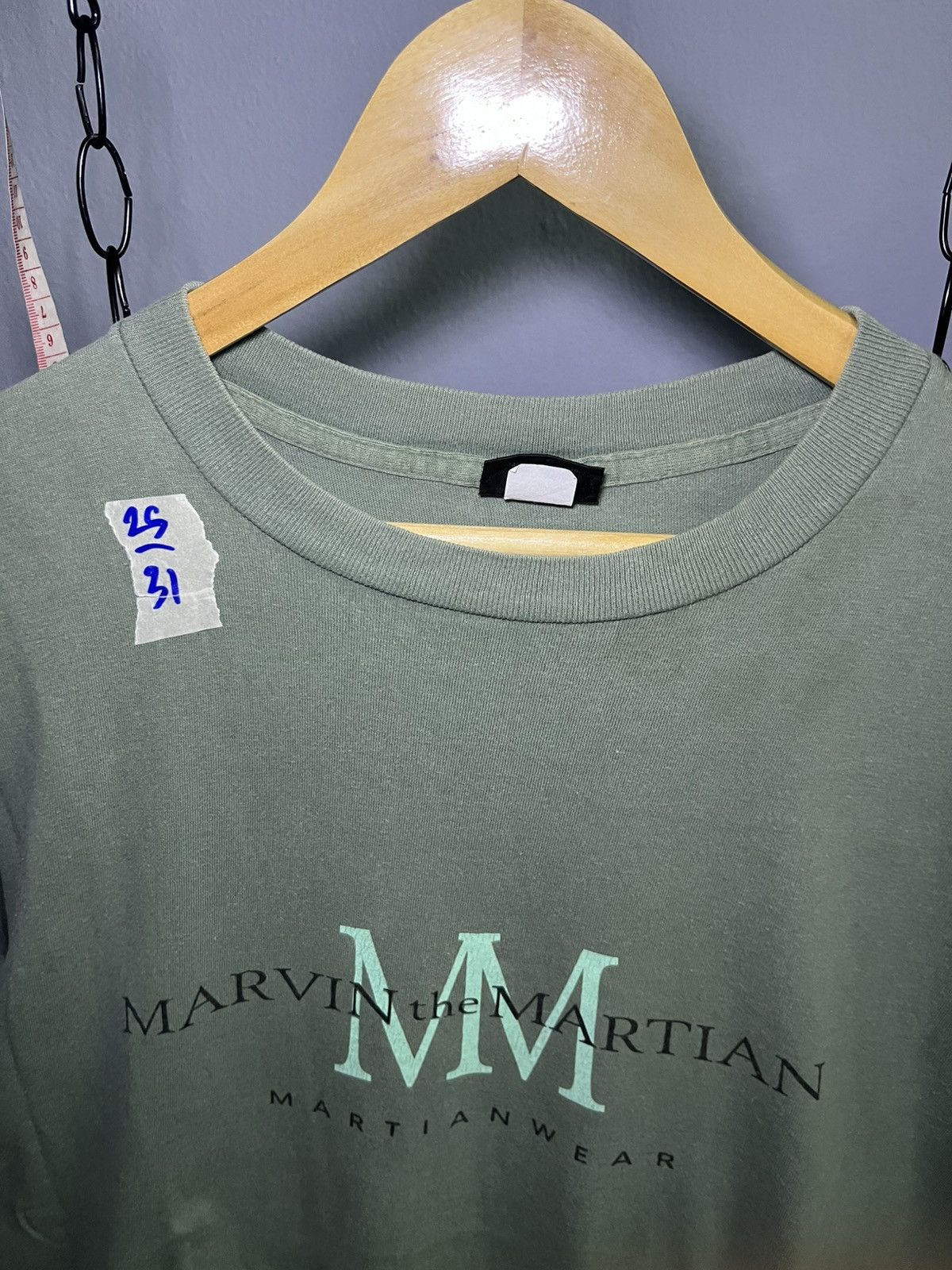Warner Bros VTG 1995'S Looney Tunes Marvin The Martian “Martian Wear” XL Size US L / EU 52-54 / 3 - 7 Thumbnail