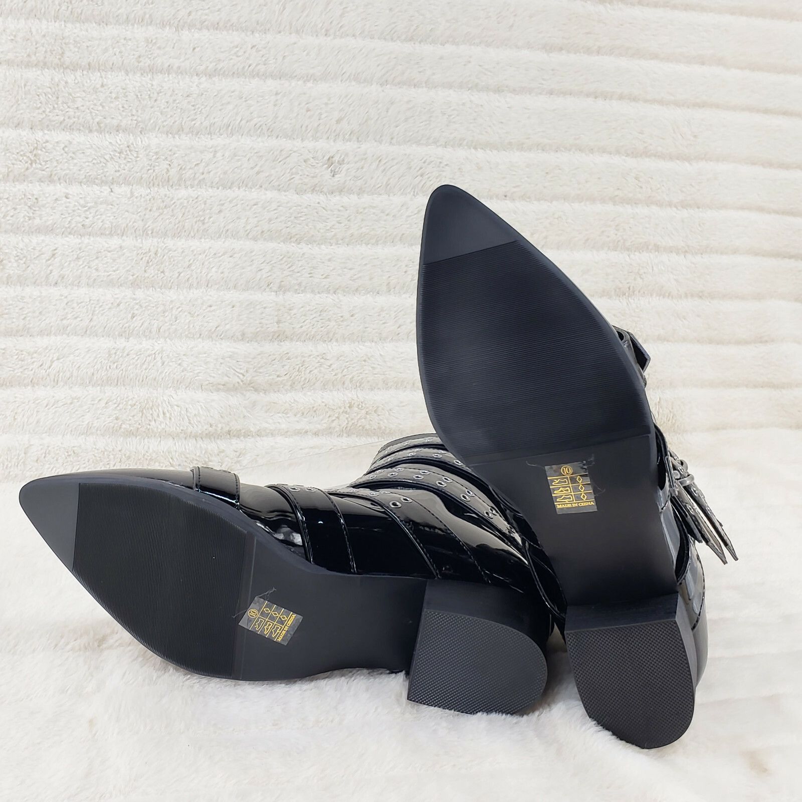 Other Wicked Warlock 70 Multi Strap Winklepicker Ankle Boots Mens Size US 8 / EU 41 - 7 Thumbnail