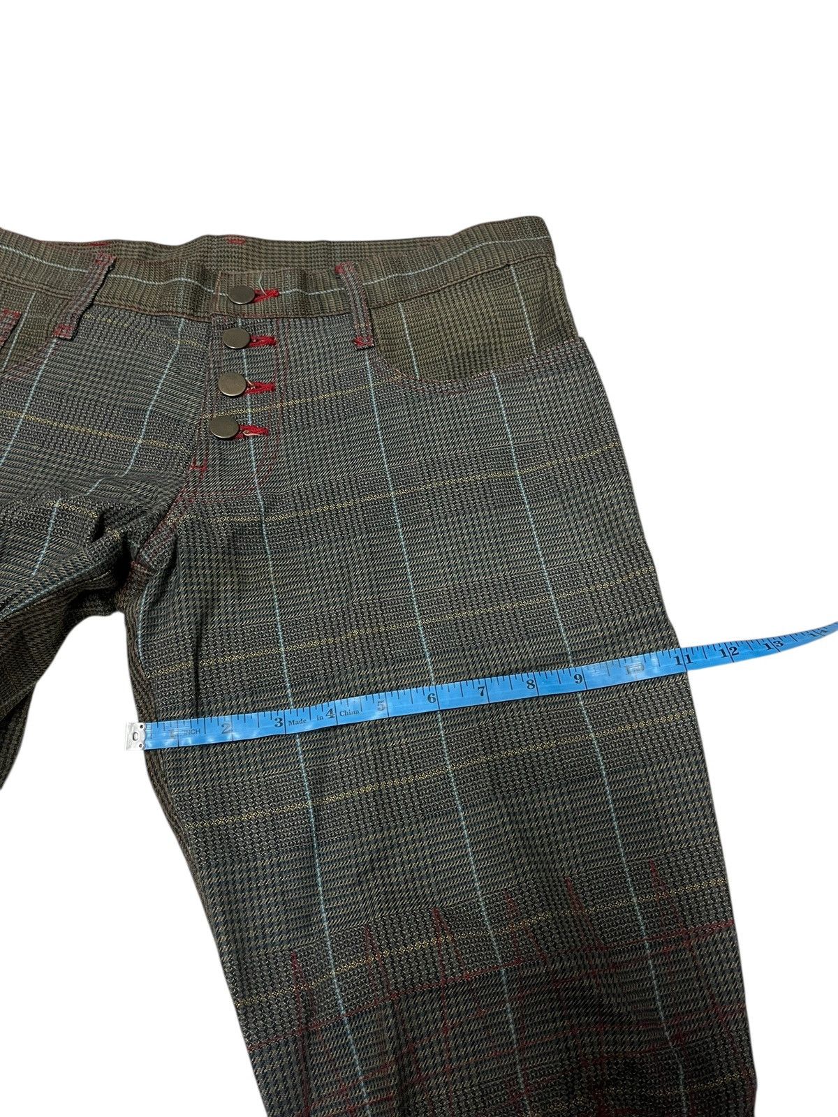 Christopher Nemeth 🔥Christopher Nemeth Distressed Check Embroidered Pants Size US 34 / EU 50 - 13 Thumbnail