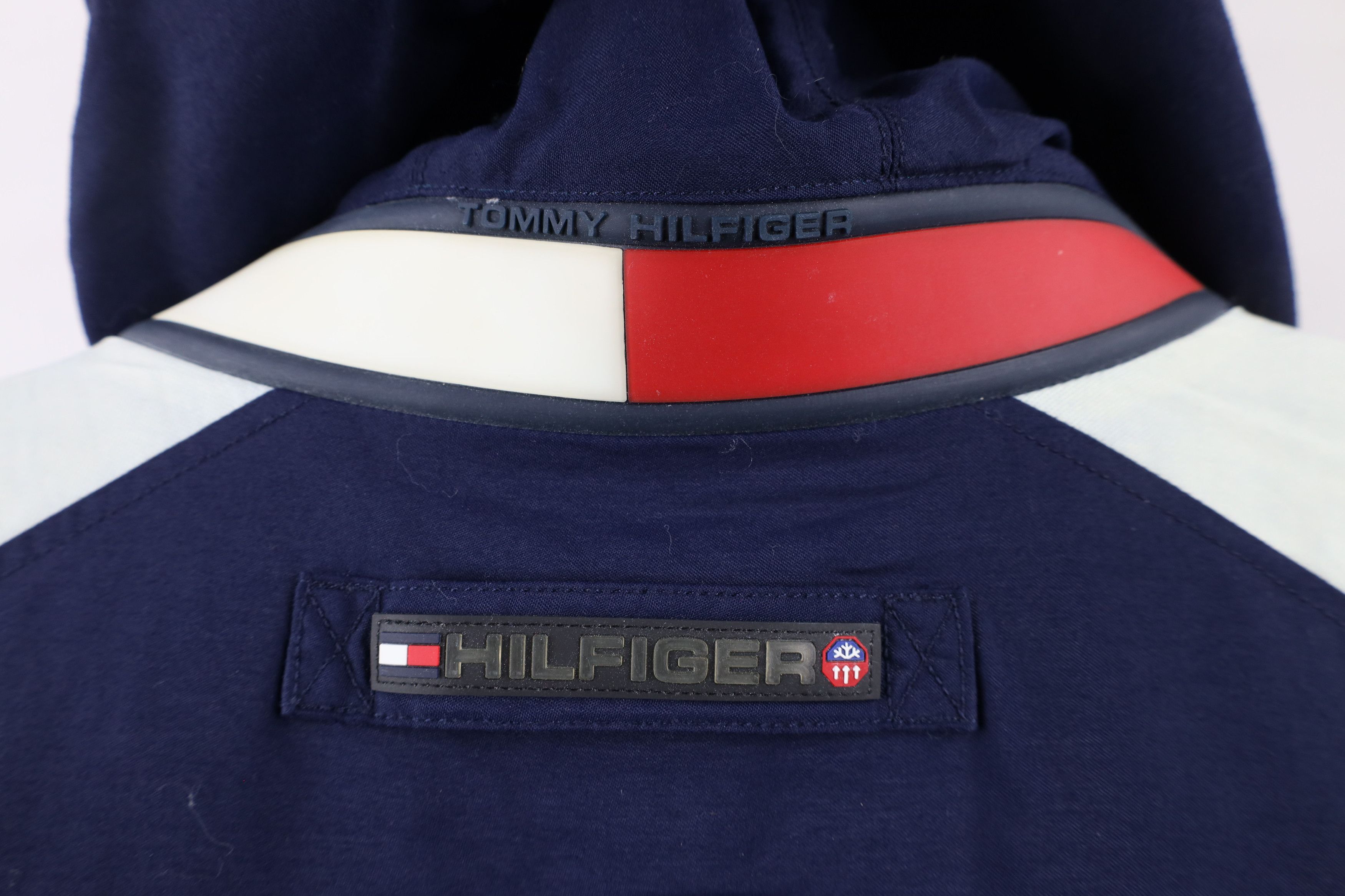 Tommy Hilfiger × Vintage Vintage 90s Tommy Hilfiger Fleece Lined Hooded Jacket Size US XXL / EU 58 / 5 - 14 Thumbnail