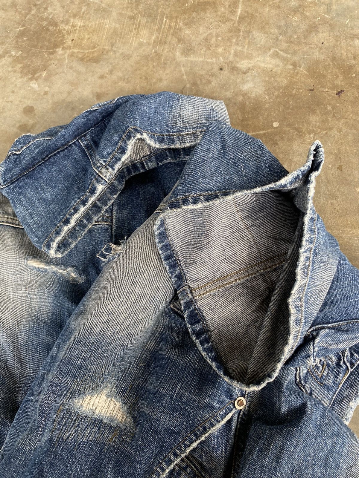 14th Addiction × If Six Was Nine × Japanese Brand Distress Codes Combine Pants Denim like if6was9 Size US 30 / EU 46 - 6 Thumbnail