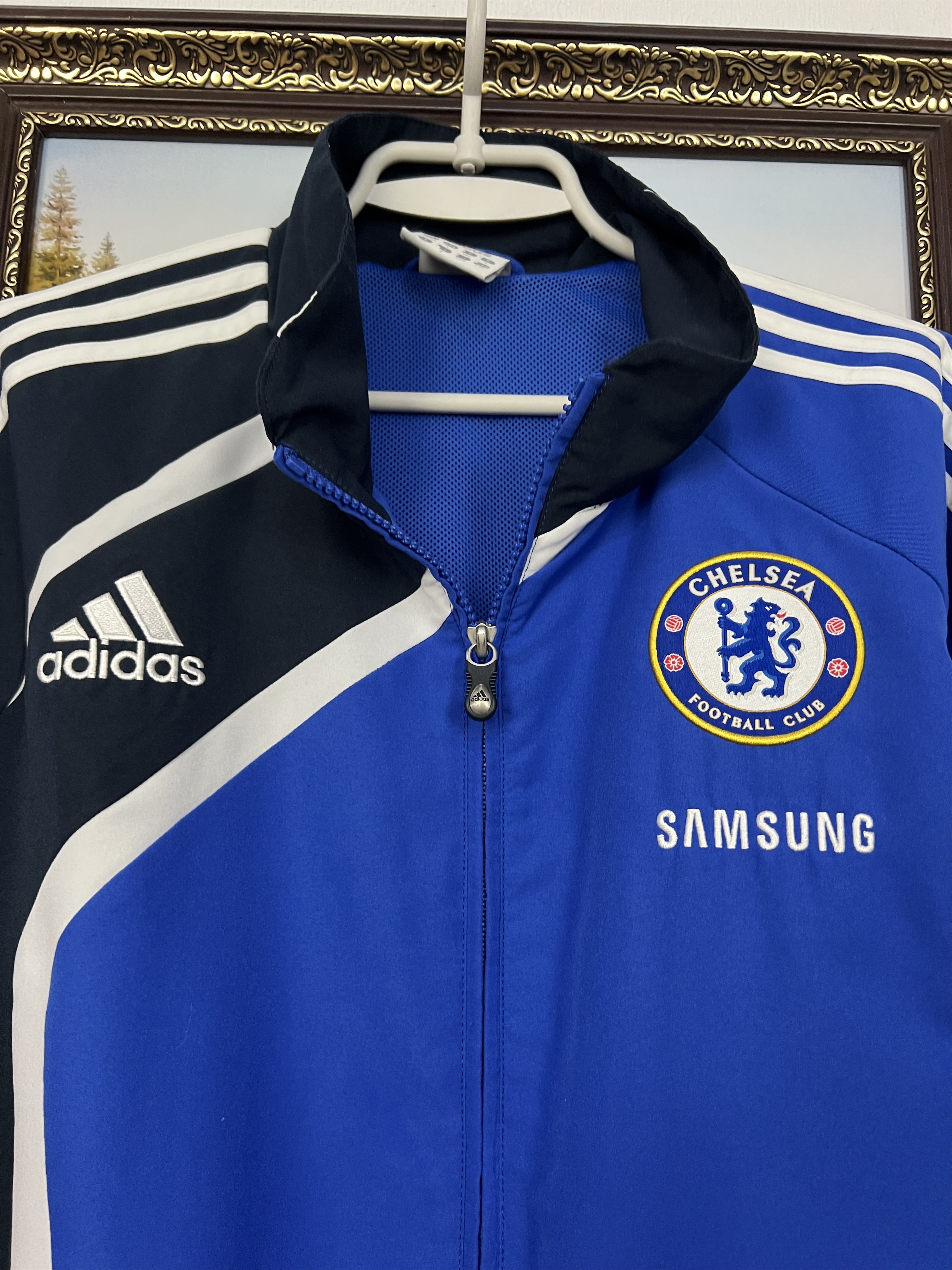 Adidas Vintage Adidas Chelsea Football Jacket Soccer Track Top Size US L / EU 52-54 / 3 - 3 Thumbnail