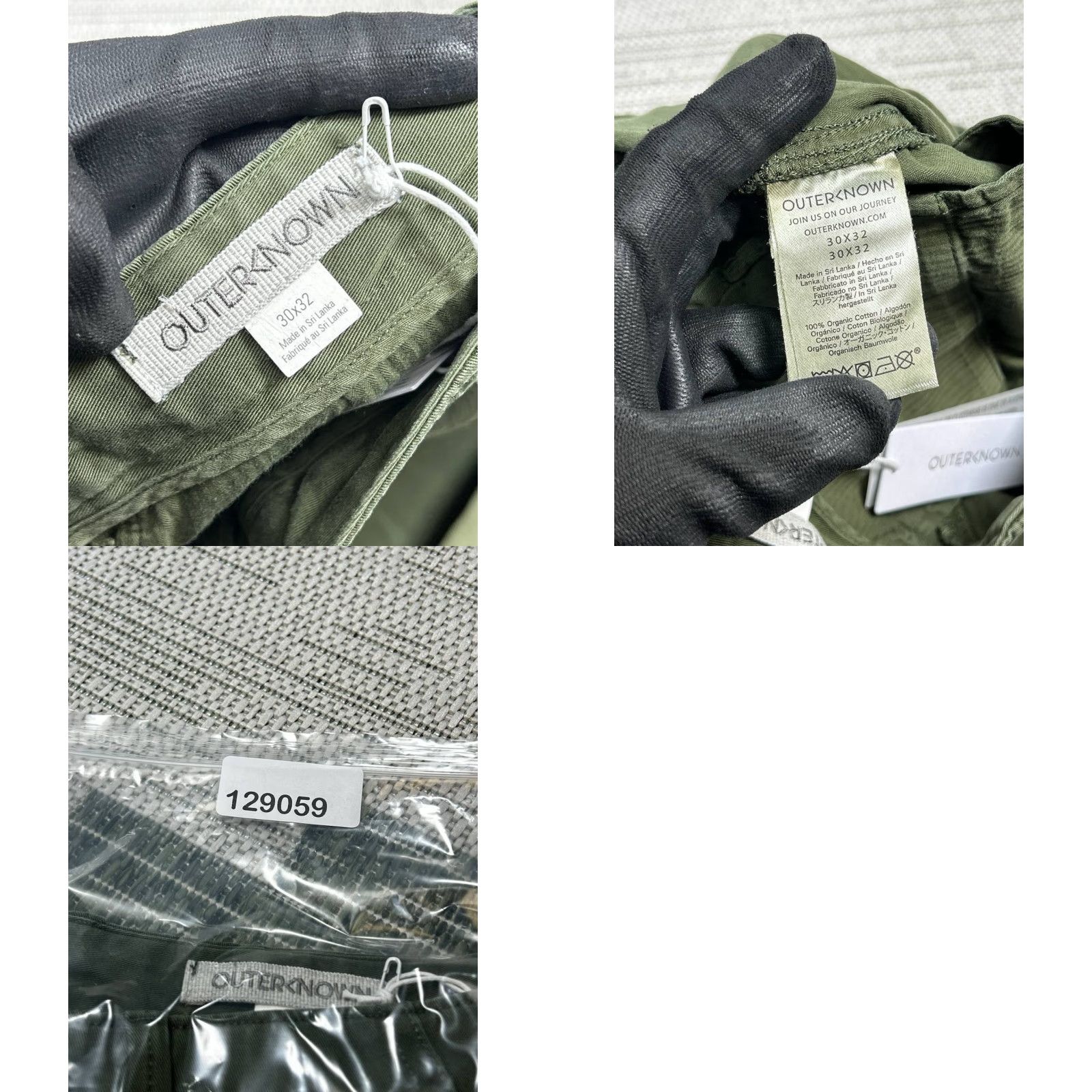 Outerknown Outerknown Nomad Chino Pants Mens 30 Green Canvas Mid Rise Slight Taper New Size US 30 / EU 46 - 8 Thumbnail